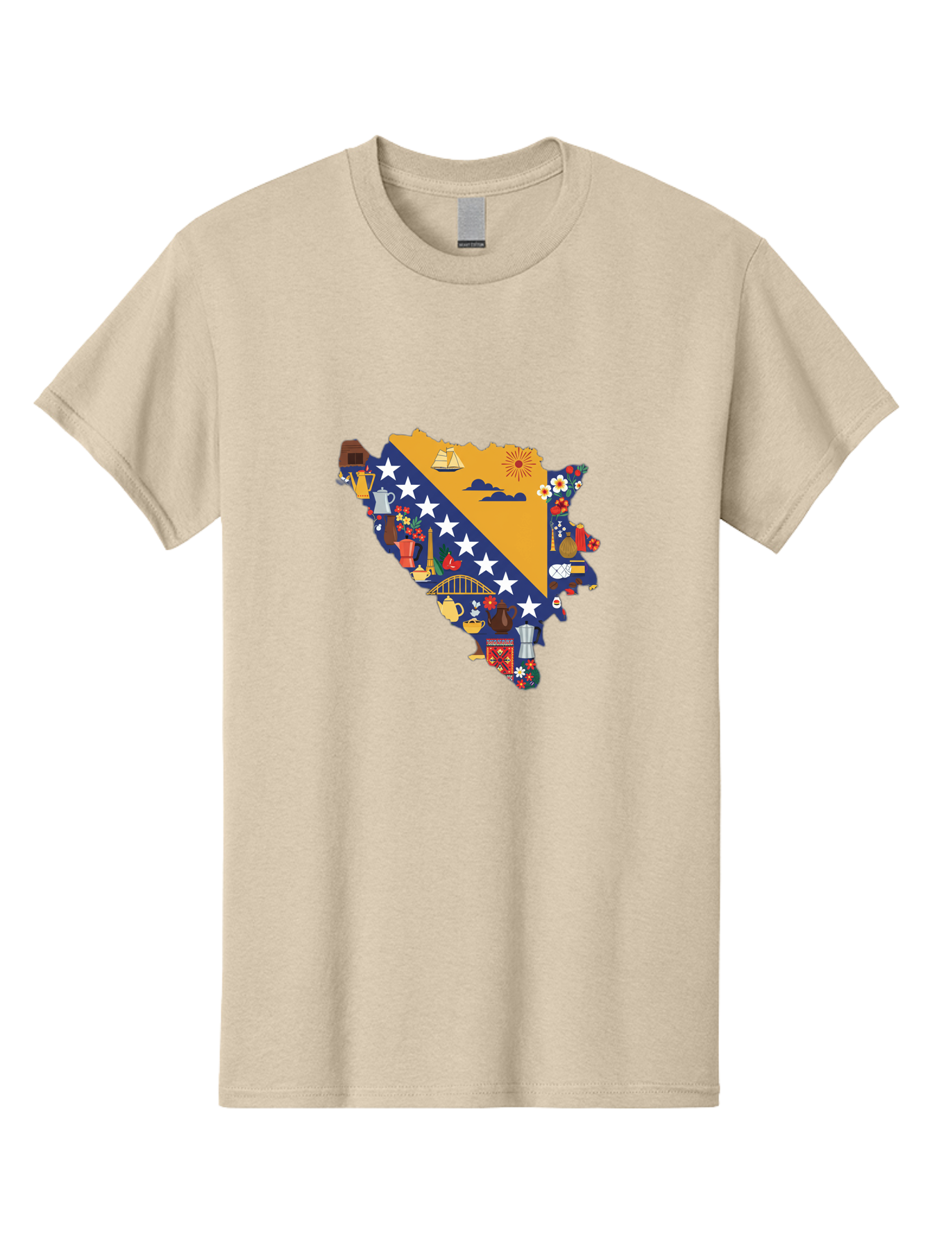 Bosnia-And-Herzegovina-Symbols Men'S Graphic Tee, 100% Cotton, Comfortable Casual Summer Wear, Machine Washable, Vintage Camera, Old Camera, Antique Camera, Black Camera, Classic Photography, Photography Equipment, Nostalgic Device, Bal855