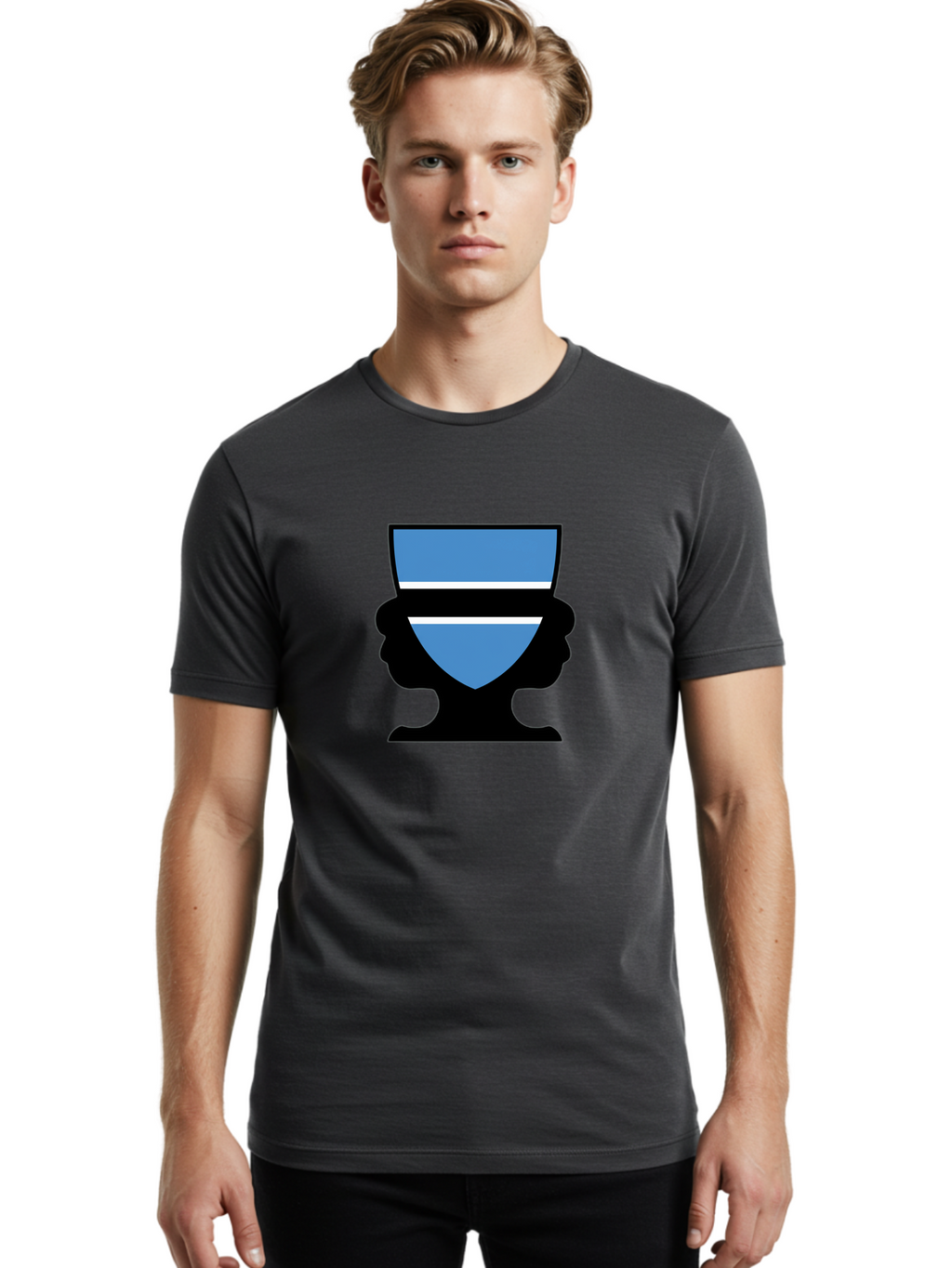 Botswana-Trophy Men'S Graphic Tee, 100% Cotton, Comfortable Casual Summer Wear, Machine Washable, Vintage Camera, Old Camera, Antique Camera, Black Camera, Classic Photography, Photography Equipment, Nostalgic Device, Film Camera, Camera Art Bal857