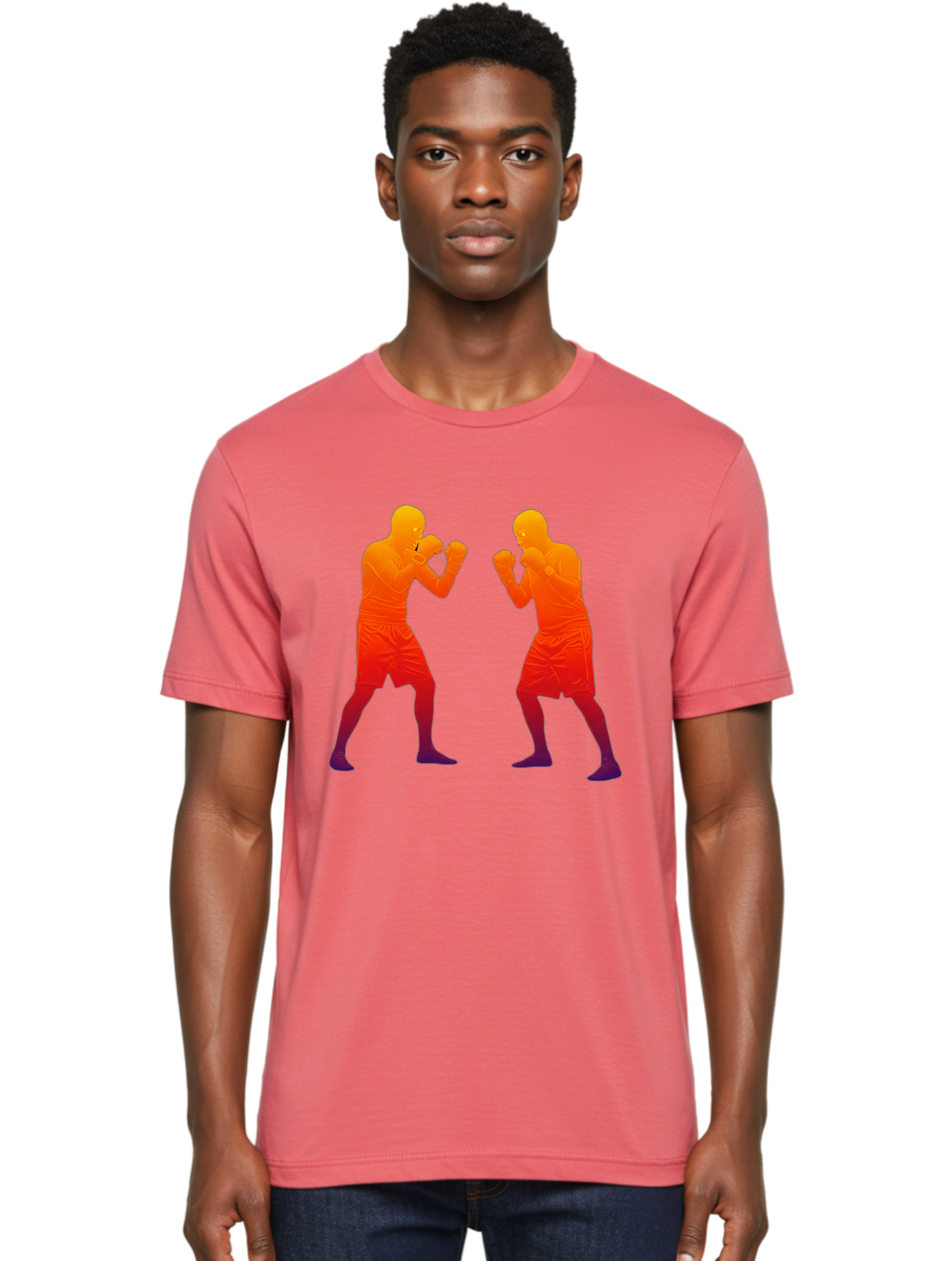 Boxing-Silhouettes Men'S Graphic Tee, 100% Cotton, Comfortable Casual Summer Wear, Machine Washable, Vintage Camera, Old Camera, Antique Camera, Black Camera, Classic Photography, Photography Equipment, Nostalgic Device, Film Camera, Bal860