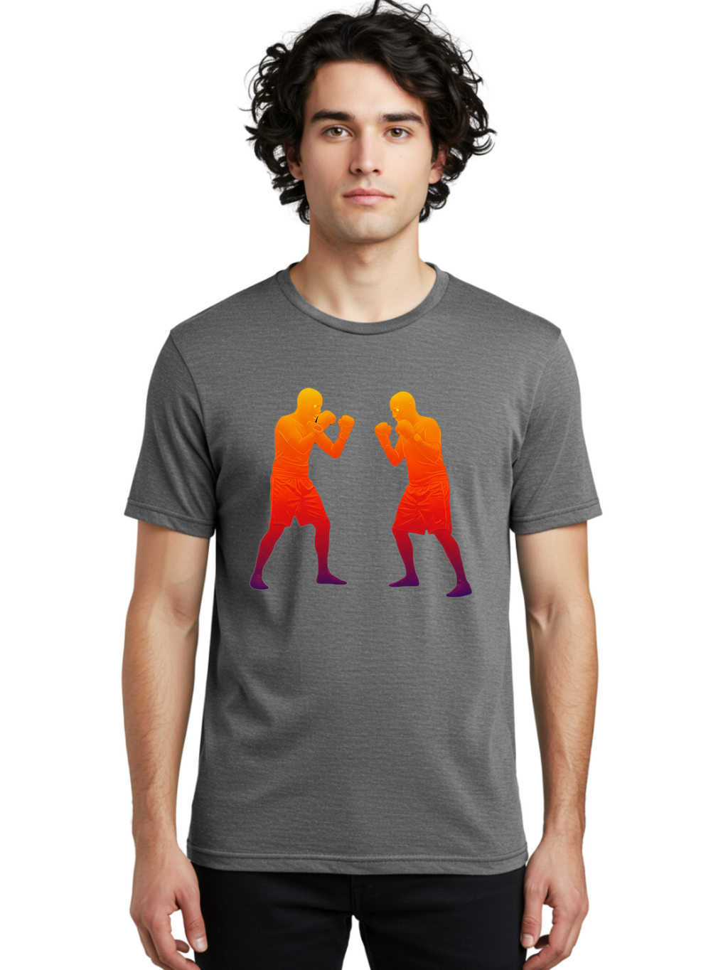 Boxing-Silhouettes Men'S Graphic Tee, 100% Cotton, Comfortable Casual Summer Wear, Machine Washable, Vintage Camera, Old Camera, Antique Camera, Black Camera, Classic Photography, Photography Equipment, Nostalgic Device, Film Camera, Bal860