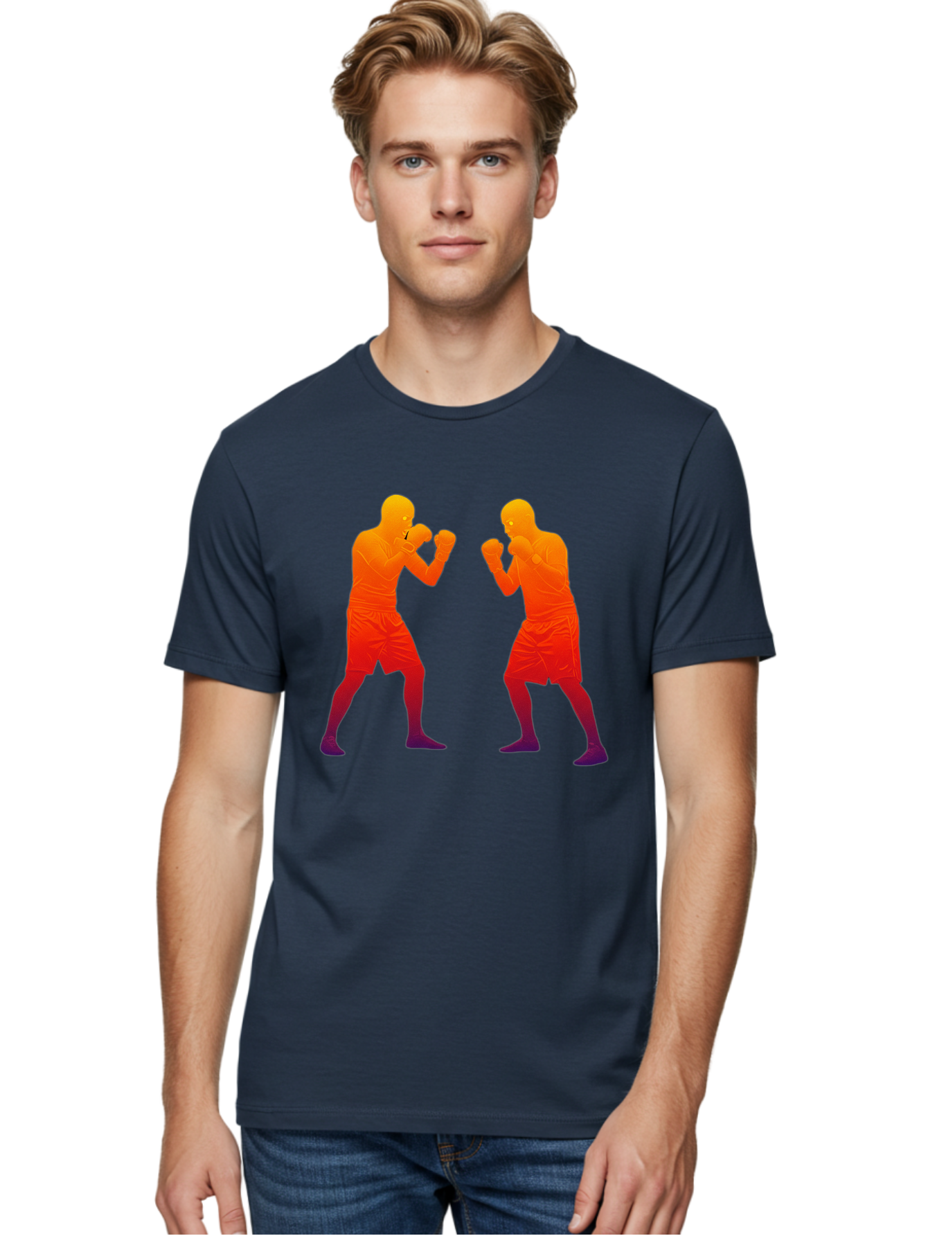Boxing-Silhouettes Men'S Graphic Tee, 100% Cotton, Comfortable Casual Summer Wear, Machine Washable, Vintage Camera, Old Camera, Antique Camera, Black Camera, Classic Photography, Photography Equipment, Nostalgic Device, Film Camera, Bal860