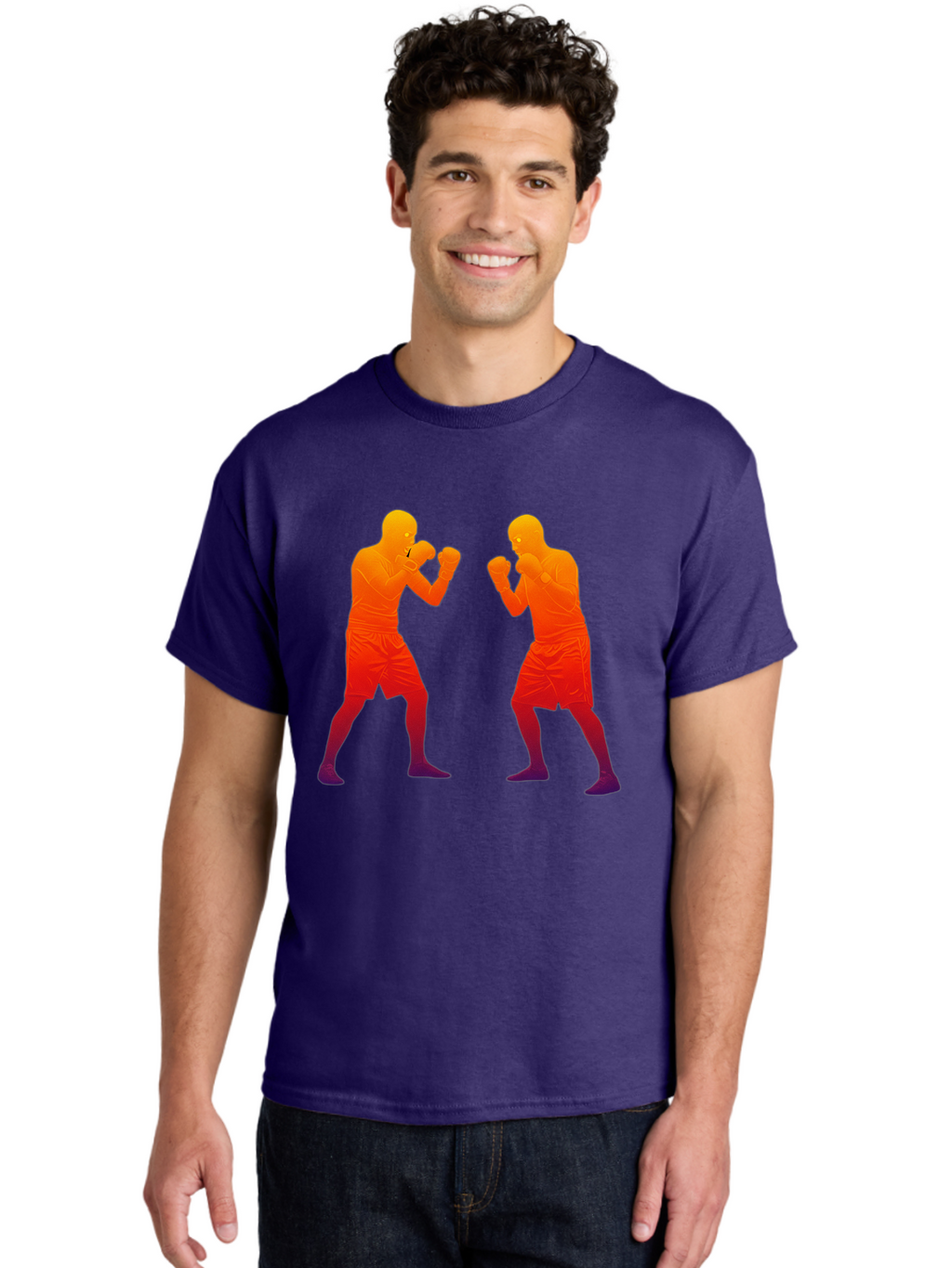 Boxing-Silhouettes Men'S Graphic Tee, 100% Cotton, Comfortable Casual Summer Wear, Machine Washable, Vintage Camera, Old Camera, Antique Camera, Black Camera, Classic Photography, Photography Equipment, Nostalgic Device, Film Camera, Bal860