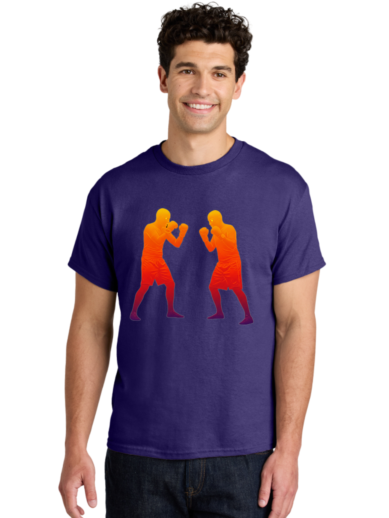 Boxing-Silhouettes Men'S Graphic Tee, 100% Cotton, Comfortable Casual Summer Wear, Machine Washable, Vintage Camera, Old Camera, Antique Camera, Black Camera, Classic Photography, Photography Equipment, Nostalgic Device, Film Camera, Bal860