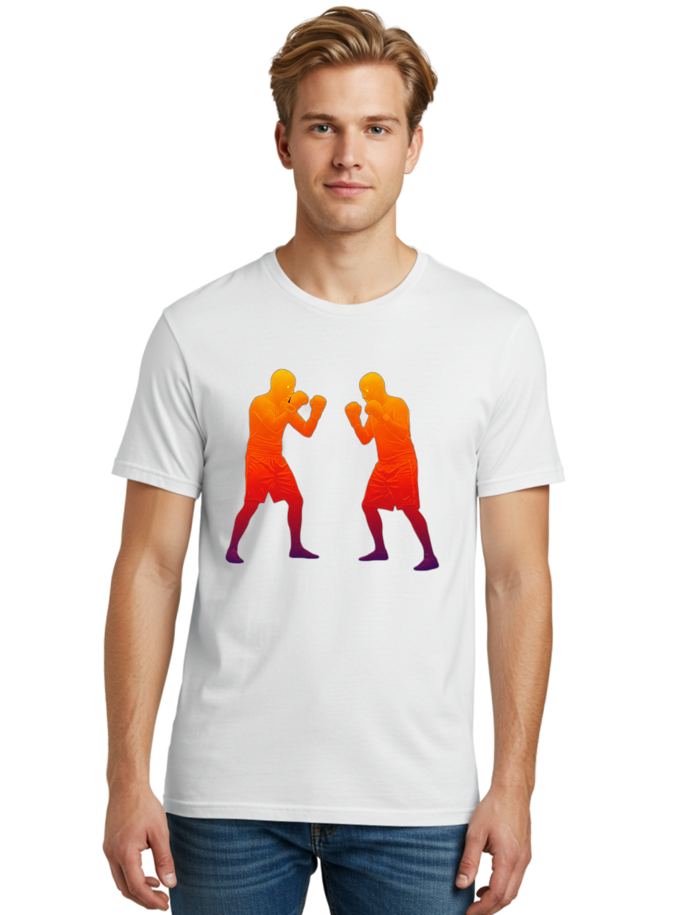 Boxing-Silhouettes Men'S Graphic Tee, 100% Cotton, Comfortable Casual Summer Wear, Machine Washable, Vintage Camera, Old Camera, Antique Camera, Black Camera, Classic Photography, Photography Equipment, Nostalgic Device, Film Camera, Bal860