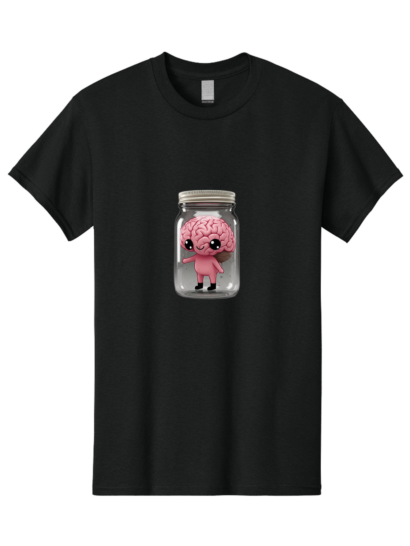 Brain-Character-In-Jar-1 Men'S Graphic Tee, 100% Cotton, Comfortable Casual Summer Wear, Machine Washable, Vintage Camera, Old Camera, Antique Camera, Black Camera, Classic Photography, Photography Equipment, Nostalgic Device, Film Camera, Bal861