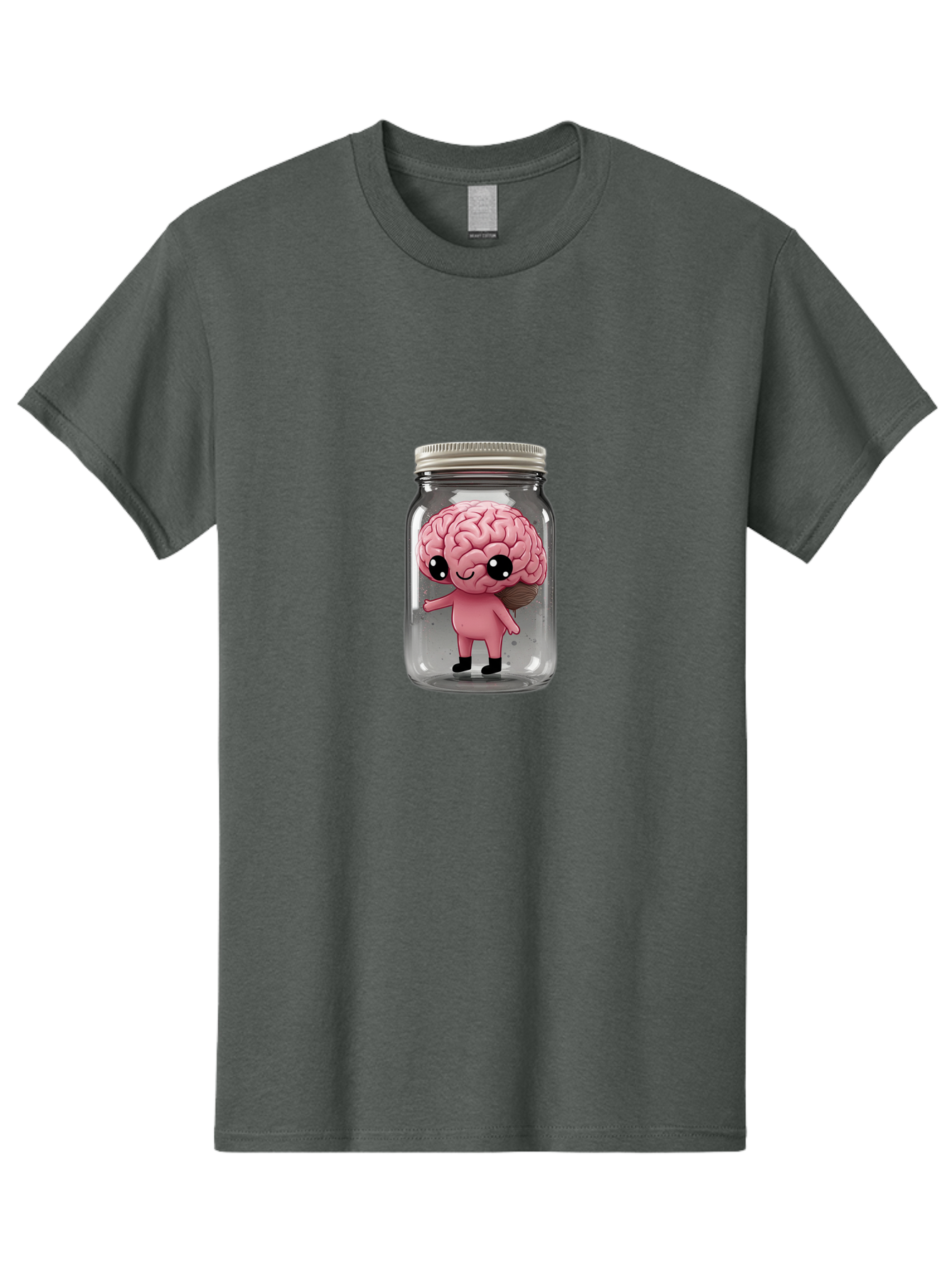 Brain-Character-In-Jar-1 Men'S Graphic Tee, 100% Cotton, Comfortable Casual Summer Wear, Machine Washable, Vintage Camera, Old Camera, Antique Camera, Black Camera, Classic Photography, Photography Equipment, Nostalgic Device, Film Camera, Bal861