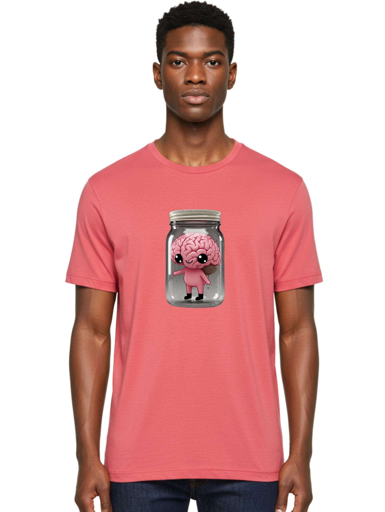 Brain-Character-In-Jar-1 Men'S Graphic Tee, 100% Cotton, Comfortable Casual Summer Wear, Machine Washable, Vintage Camera, Old Camera, Antique Camera, Black Camera, Classic Photography, Photography Equipment, Nostalgic Device, Film Camera, Bal861