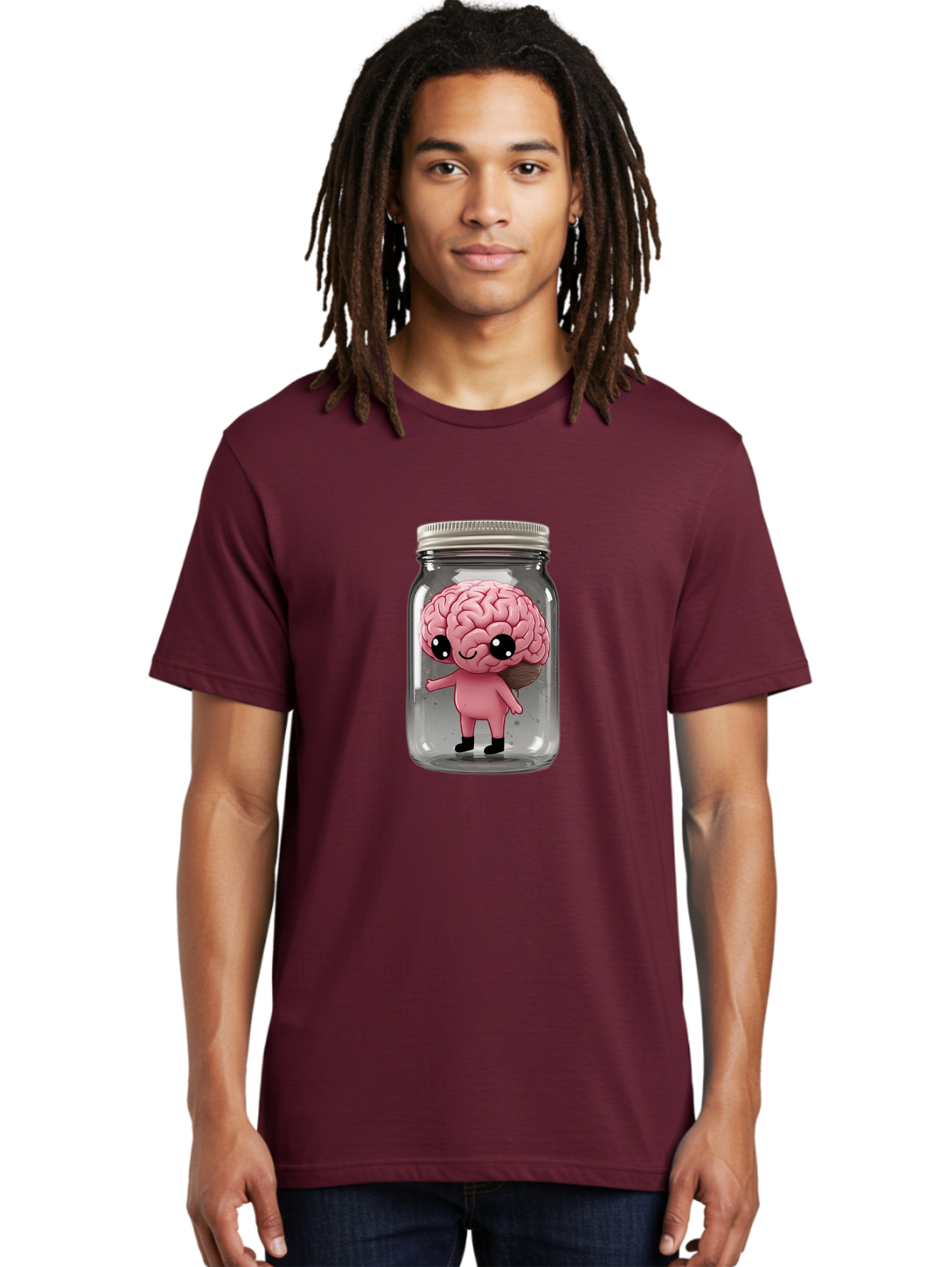 Brain-Character-In-Jar-1 Men'S Graphic Tee, 100% Cotton, Comfortable Casual Summer Wear, Machine Washable, Vintage Camera, Old Camera, Antique Camera, Black Camera, Classic Photography, Photography Equipment, Nostalgic Device, Film Camera, Bal861
