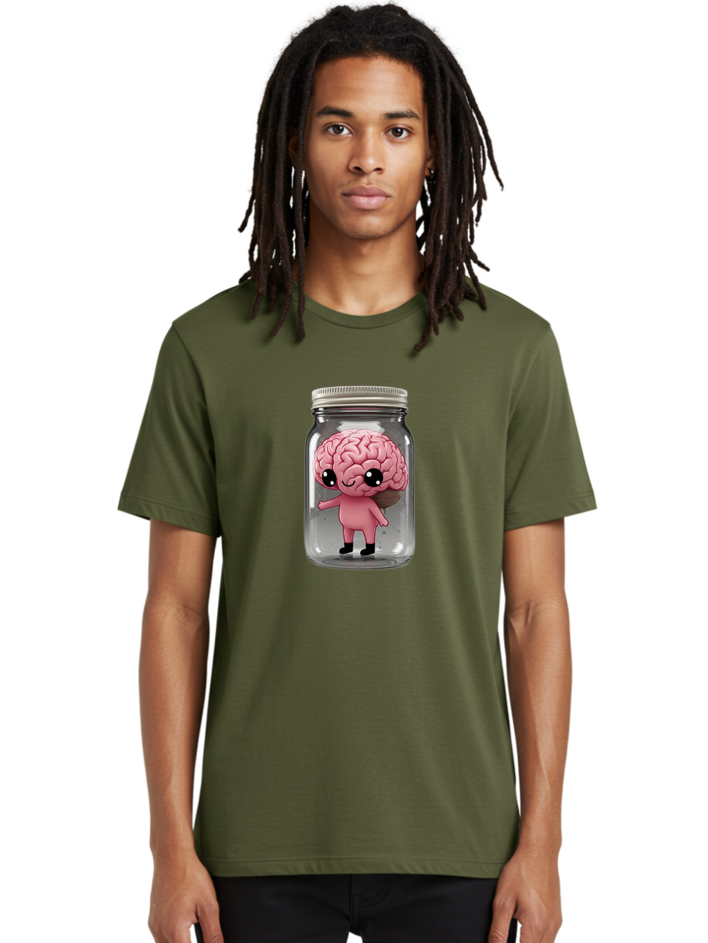 Brain-Character-In-Jar-1 Men'S Graphic Tee, 100% Cotton, Comfortable Casual Summer Wear, Machine Washable, Vintage Camera, Old Camera, Antique Camera, Black Camera, Classic Photography, Photography Equipment, Nostalgic Device, Film Camera, Bal861