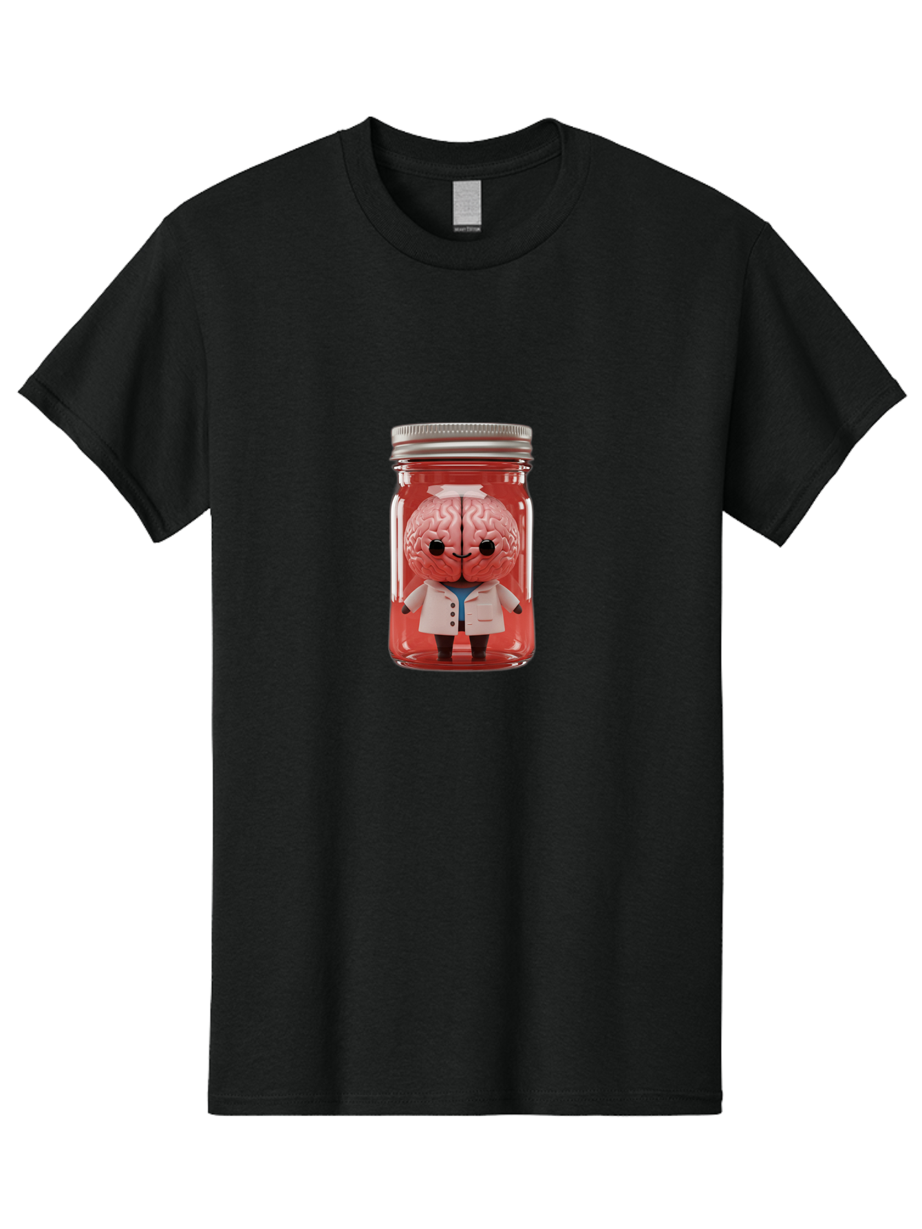 Brain-Character-In-Jar Men'S Graphic Tee, 100% Cotton, Comfortable Casual Summer Wear, Machine Washable, Vintage Camera, Old Camera, Antique Camera, Black Camera, Classic Photography, Photography Equipment, Nostalgic Device, Film Camera, Bal862