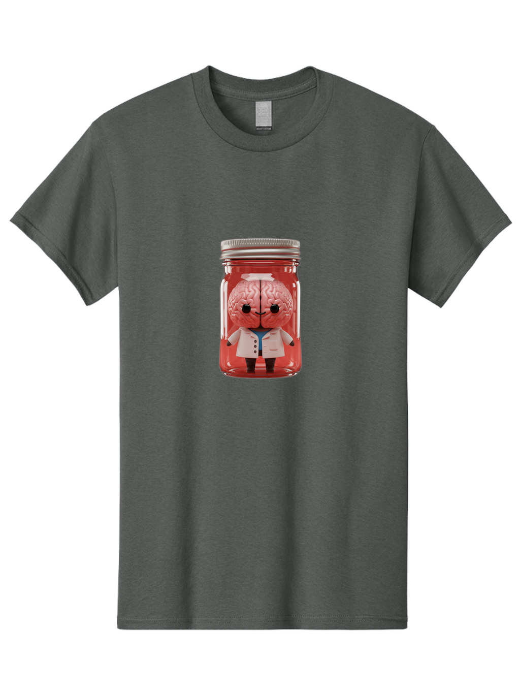 Brain-Character-In-Jar Men'S Graphic Tee, 100% Cotton, Comfortable Casual Summer Wear, Machine Washable, Vintage Camera, Old Camera, Antique Camera, Black Camera, Classic Photography, Photography Equipment, Nostalgic Device, Film Camera, Bal862