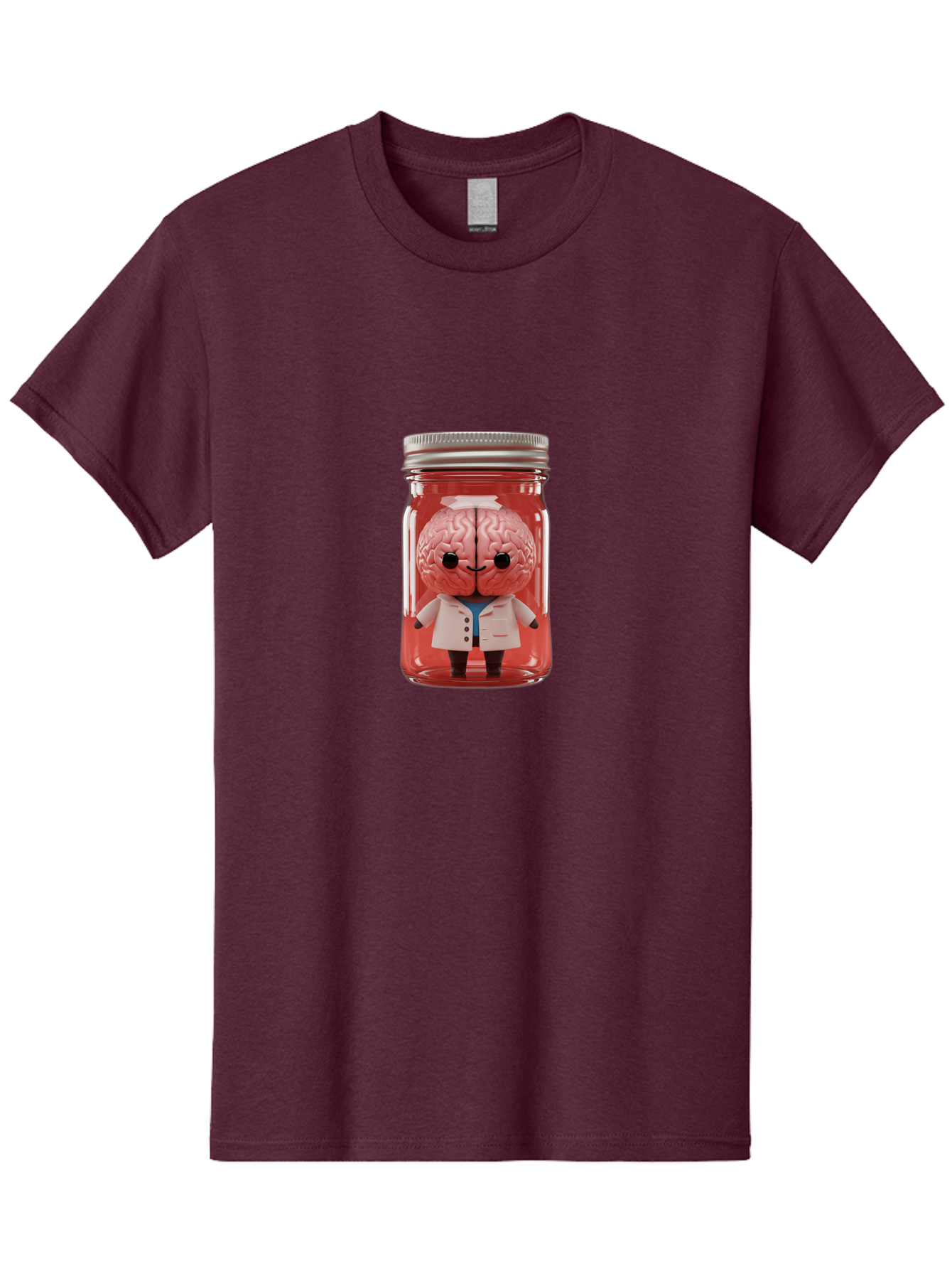 Brain-Character-In-Jar Men'S Graphic Tee, 100% Cotton, Comfortable Casual Summer Wear, Machine Washable, Vintage Camera, Old Camera, Antique Camera, Black Camera, Classic Photography, Photography Equipment, Nostalgic Device, Film Camera, Bal862