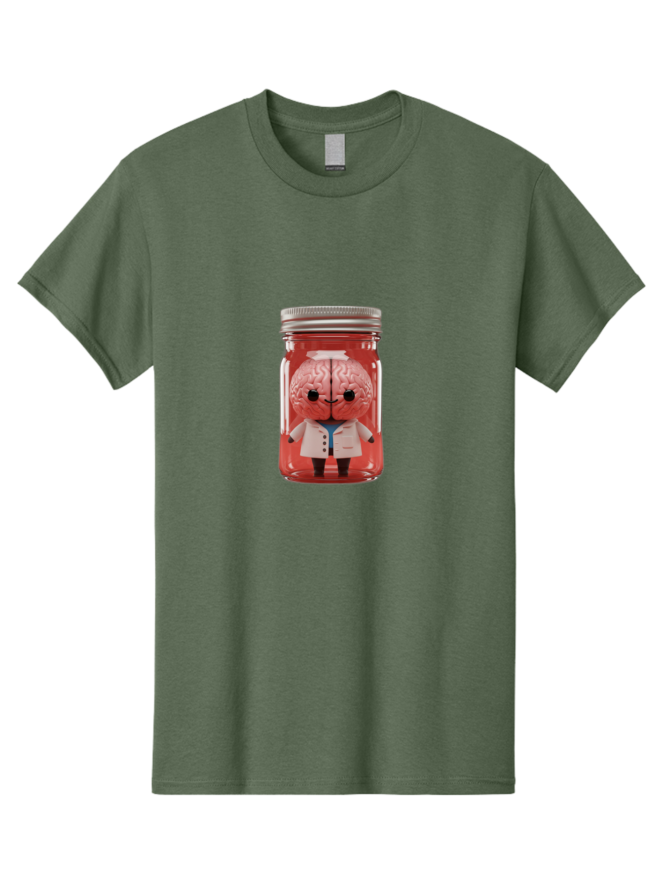 Brain-Character-In-Jar Men'S Graphic Tee, 100% Cotton, Comfortable Casual Summer Wear, Machine Washable, Vintage Camera, Old Camera, Antique Camera, Black Camera, Classic Photography, Photography Equipment, Nostalgic Device, Film Camera, Bal862