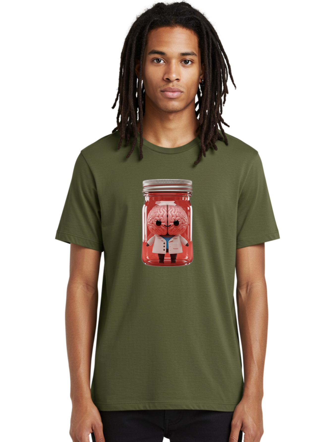 Brain-Character-In-Jar Men'S Graphic Tee, 100% Cotton, Comfortable Casual Summer Wear, Machine Washable, Vintage Camera, Old Camera, Antique Camera, Black Camera, Classic Photography, Photography Equipment, Nostalgic Device, Film Camera, Bal862