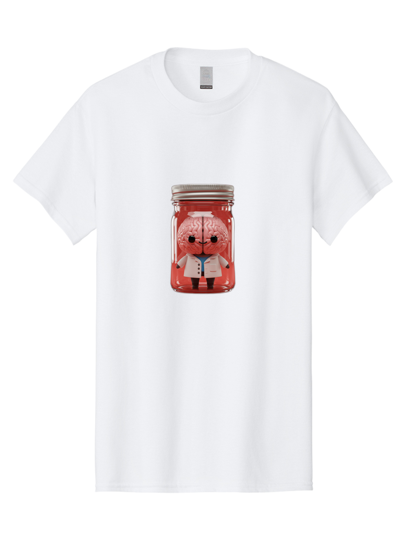 Brain-Character-In-Jar Men'S Graphic Tee, 100% Cotton, Comfortable Casual Summer Wear, Machine Washable, Vintage Camera, Old Camera, Antique Camera, Black Camera, Classic Photography, Photography Equipment, Nostalgic Device, Film Camera, Bal862