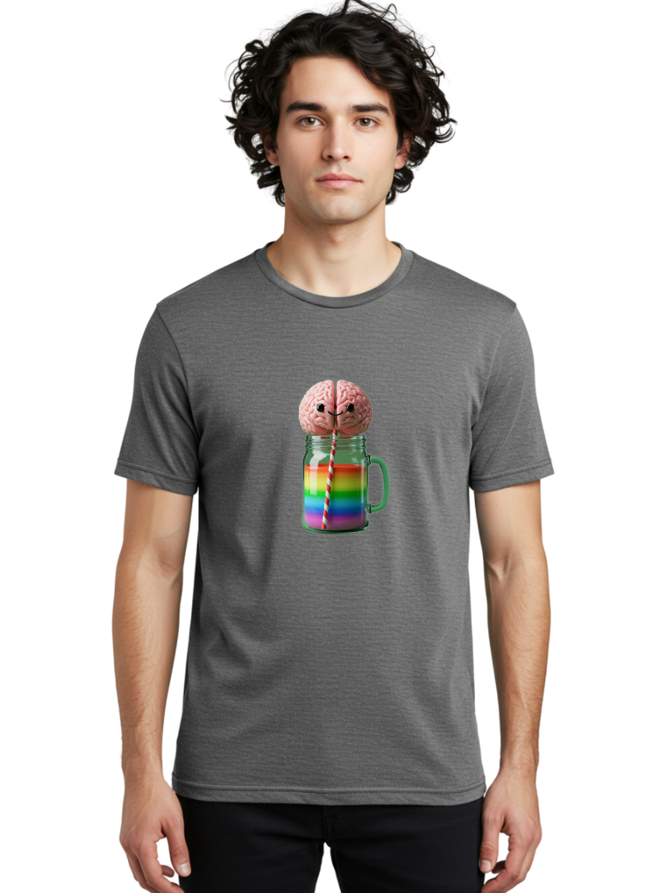 Brain-Drinking-Rainbow Men'S Graphic Tee, 100% Cotton, Comfortable Casual Summer Wear, Machine Washable, Vintage Camera, Old Camera, Antique Camera, Black Camera, Classic Photography, Photography Equipment, Nostalgic Device, Film Camera, Bal863