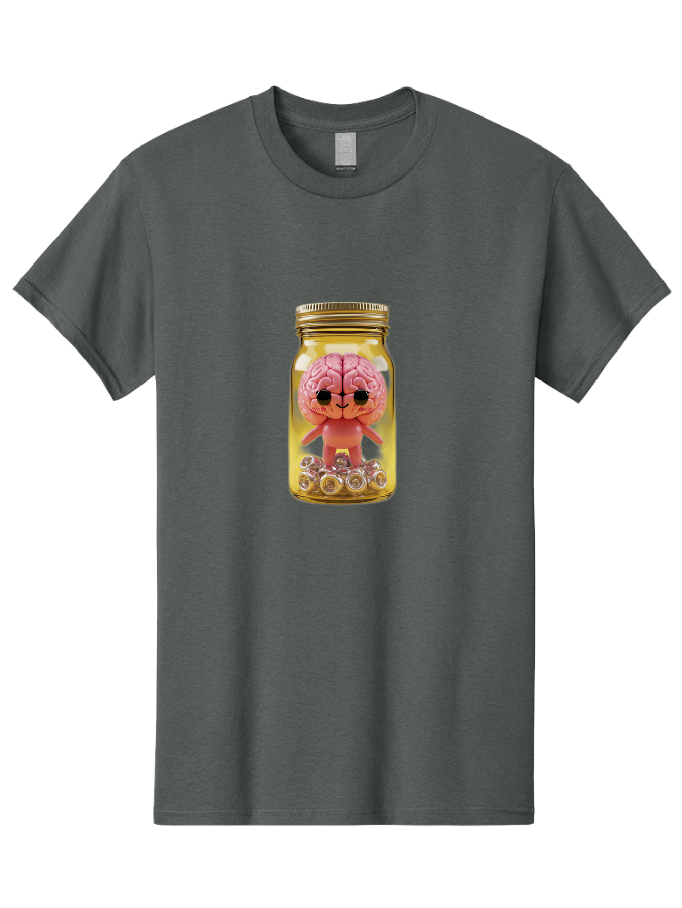 Brain-Figurine-In-Jar Men'S Graphic Tee, 100% Cotton, Comfortable Casual Summer Wear, Machine Washable, Vintage Camera, Old Camera, Antique Camera, Black Camera, Classic Photography, Photography Equipment, Nostalgic Device, Film Camera, Bal864