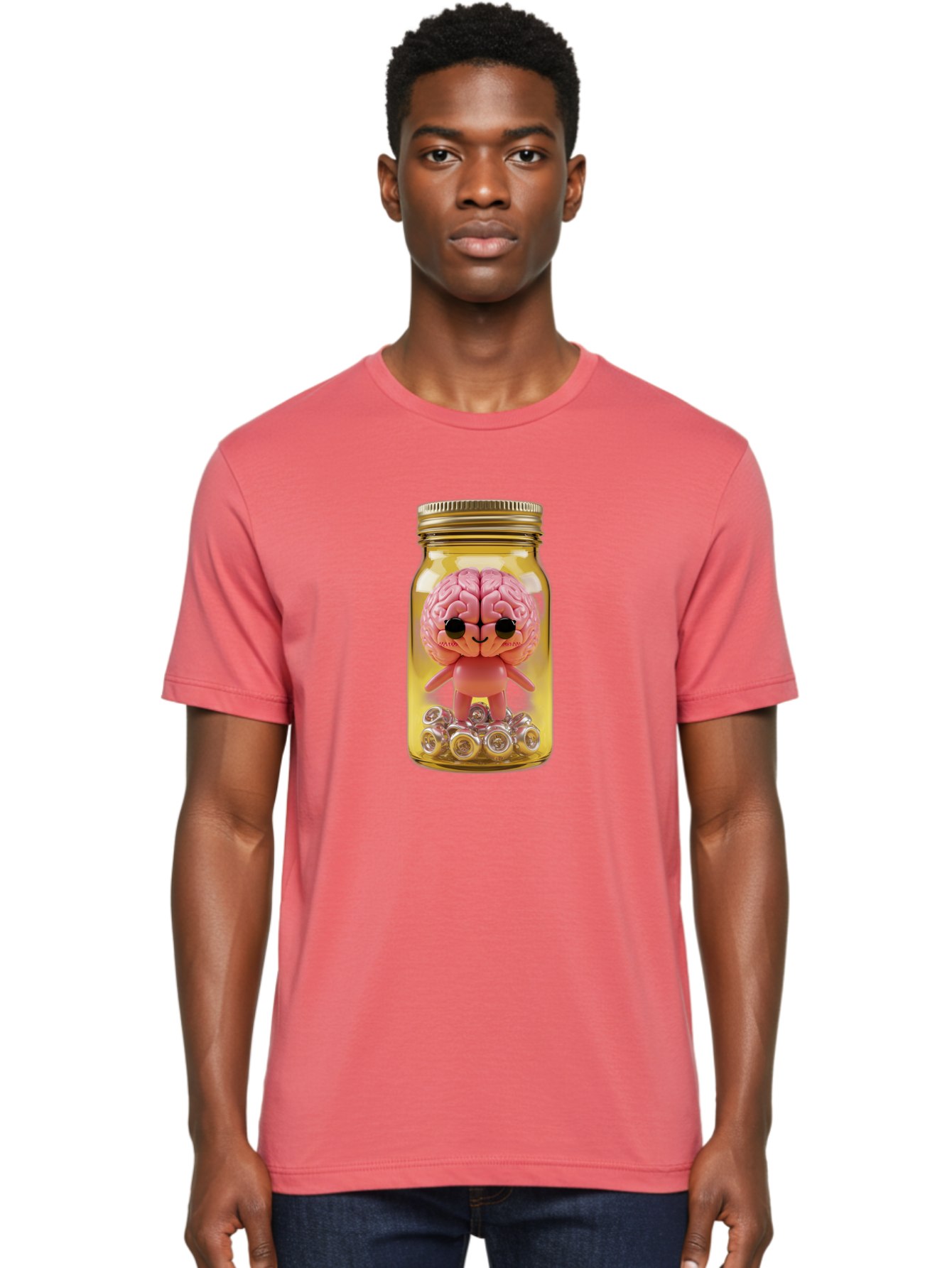 Brain-Figurine-In-Jar Men'S Graphic Tee, 100% Cotton, Comfortable Casual Summer Wear, Machine Washable, Vintage Camera, Old Camera, Antique Camera, Black Camera, Classic Photography, Photography Equipment, Nostalgic Device, Film Camera, Bal864
