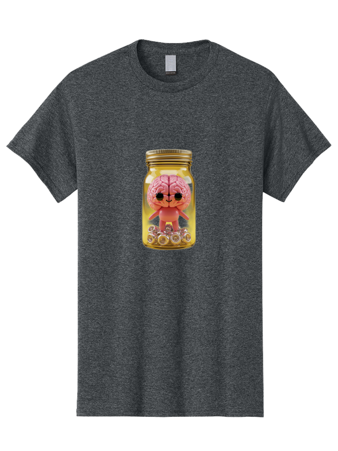 Brain-Figurine-In-Jar Men'S Graphic Tee, 100% Cotton, Comfortable Casual Summer Wear, Machine Washable, Vintage Camera, Old Camera, Antique Camera, Black Camera, Classic Photography, Photography Equipment, Nostalgic Device, Film Camera, Bal864