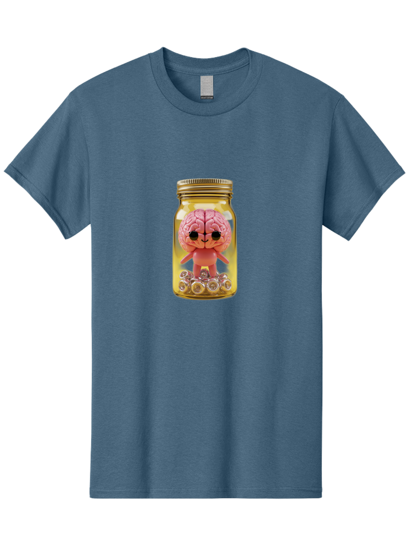 Brain-Figurine-In-Jar Men'S Graphic Tee, 100% Cotton, Comfortable Casual Summer Wear, Machine Washable, Vintage Camera, Old Camera, Antique Camera, Black Camera, Classic Photography, Photography Equipment, Nostalgic Device, Film Camera, Bal864