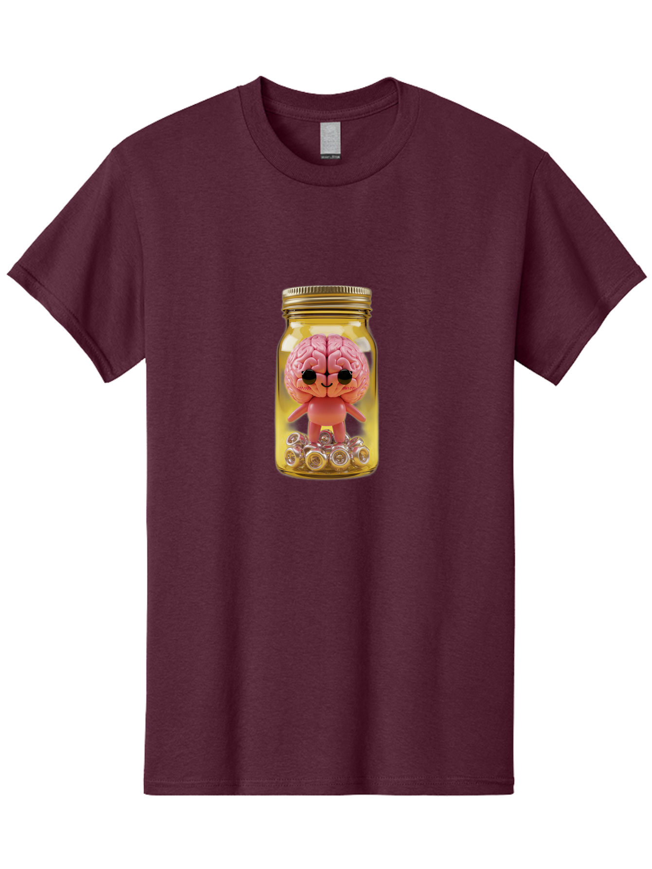 Brain-Figurine-In-Jar Men'S Graphic Tee, 100% Cotton, Comfortable Casual Summer Wear, Machine Washable, Vintage Camera, Old Camera, Antique Camera, Black Camera, Classic Photography, Photography Equipment, Nostalgic Device, Film Camera, Bal864