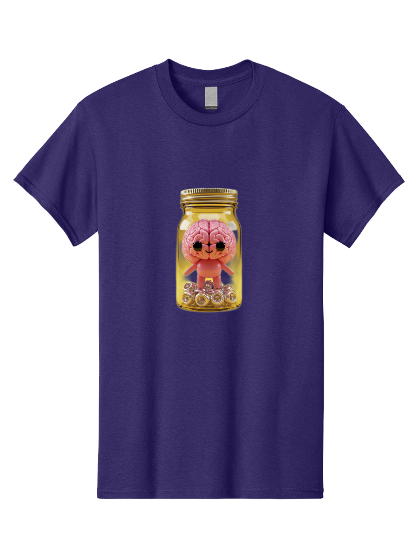 Brain-Figurine-In-Jar Men'S Graphic Tee, 100% Cotton, Comfortable Casual Summer Wear, Machine Washable, Vintage Camera, Old Camera, Antique Camera, Black Camera, Classic Photography, Photography Equipment, Nostalgic Device, Film Camera, Bal864
