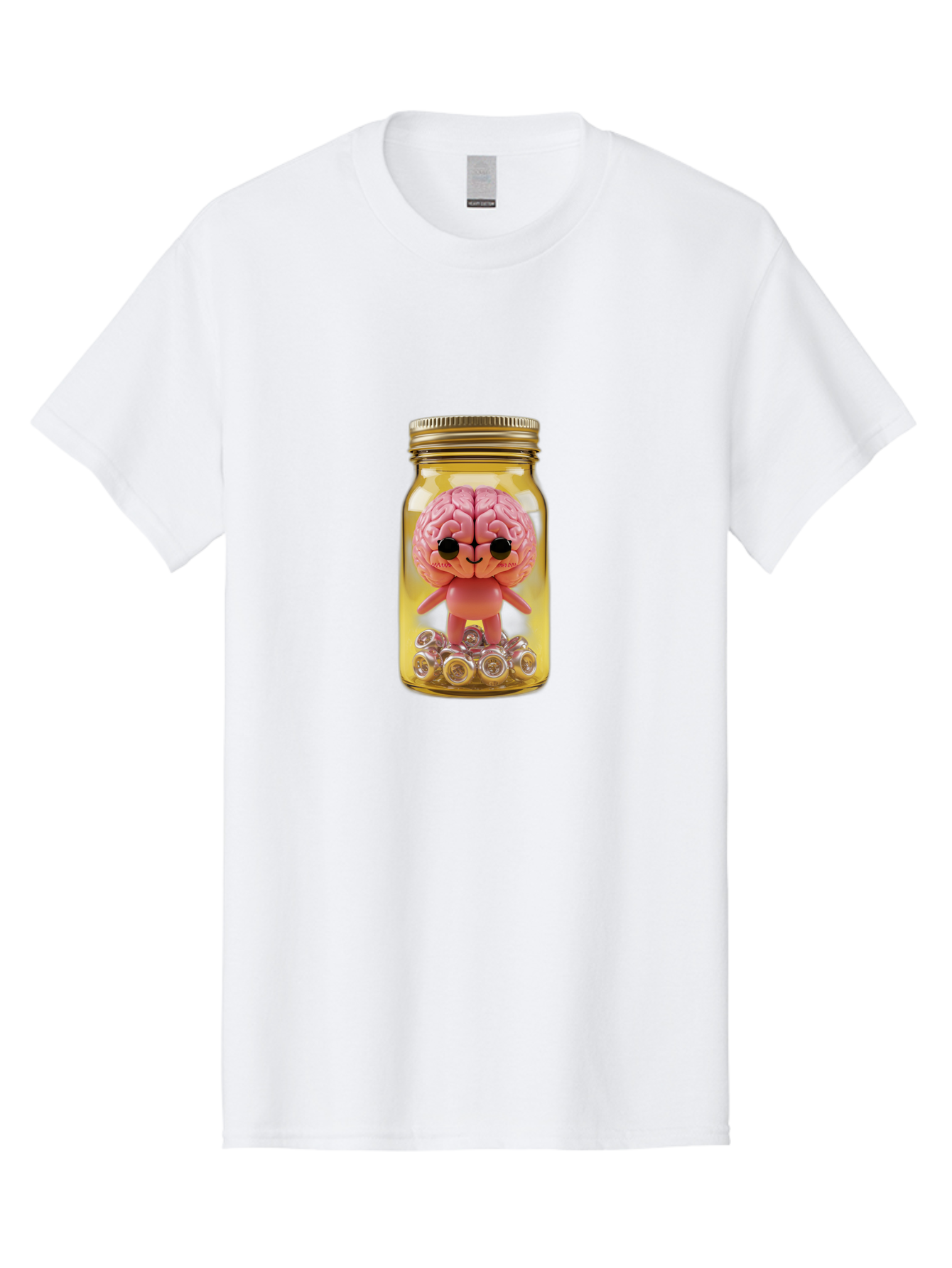 Brain-Figurine-In-Jar Men'S Graphic Tee, 100% Cotton, Comfortable Casual Summer Wear, Machine Washable, Vintage Camera, Old Camera, Antique Camera, Black Camera, Classic Photography, Photography Equipment, Nostalgic Device, Film Camera, Bal864