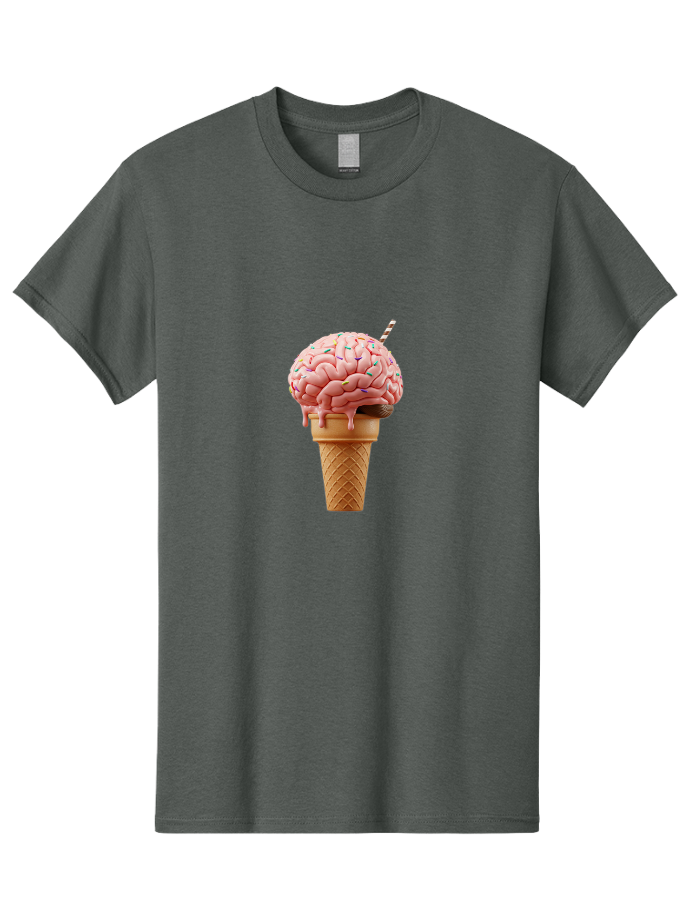 Brain-Ice-Cream Men'S Graphic Tee, 100% Cotton, Comfortable Casual Summer Wear, Machine Washable, Vintage Camera, Old Camera, Antique Camera, Black Camera, Classic Photography, Photography Equipment, Nostalgic Device, Film Camera, Camera Art Bal866