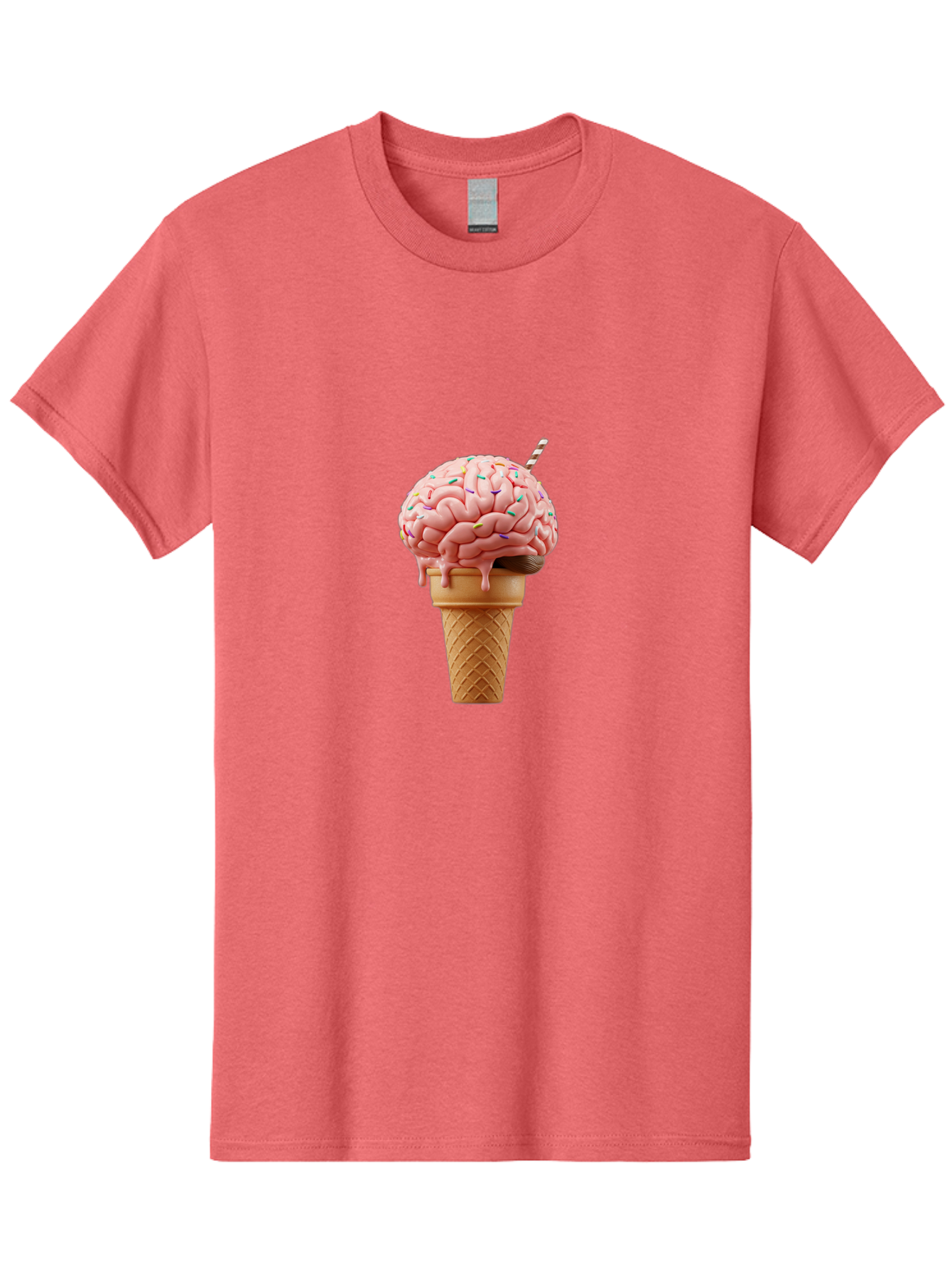 Brain-Ice-Cream Men'S Graphic Tee, 100% Cotton, Comfortable Casual Summer Wear, Machine Washable, Vintage Camera, Old Camera, Antique Camera, Black Camera, Classic Photography, Photography Equipment, Nostalgic Device, Film Camera, Camera Art Bal866
