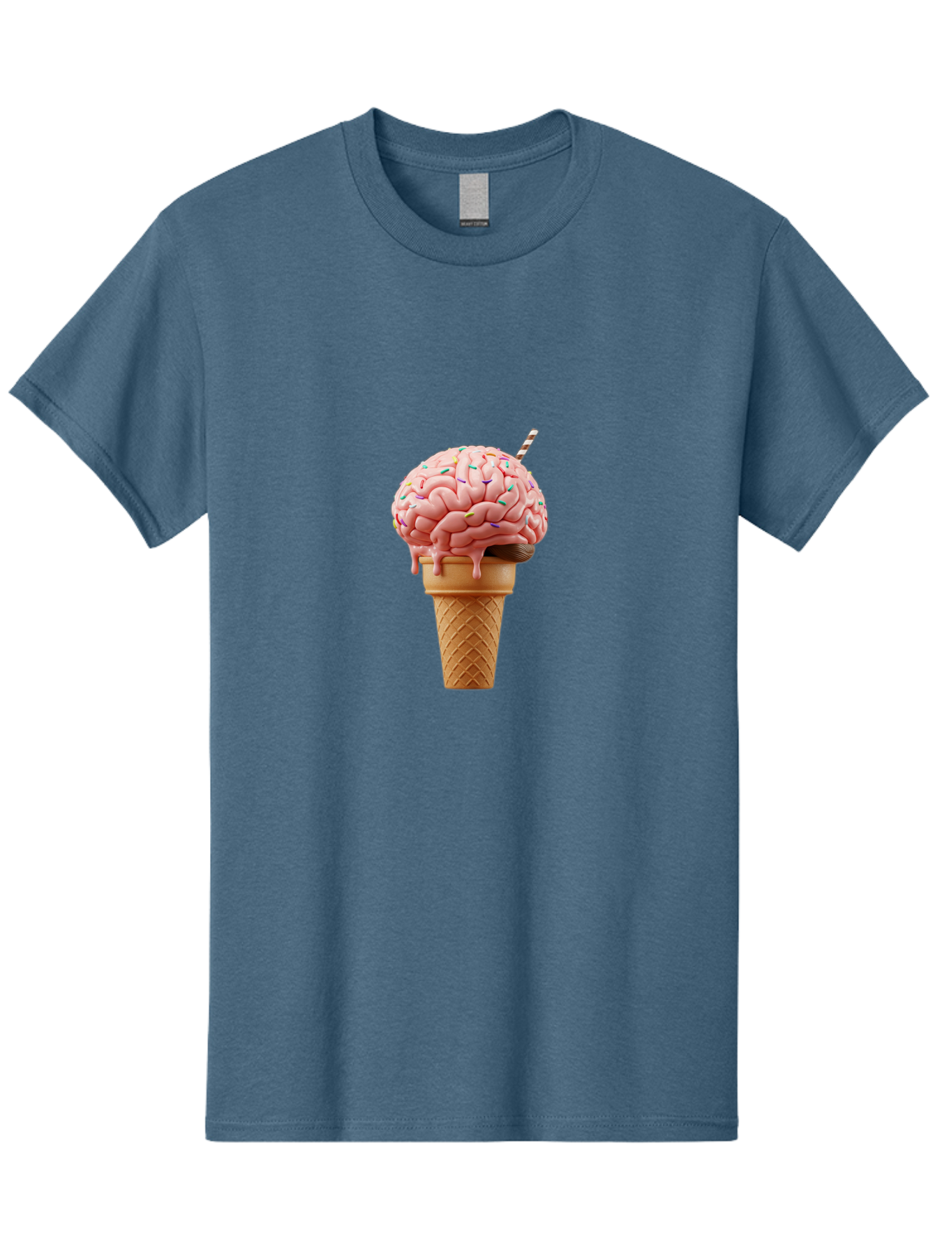 Brain-Ice-Cream Men'S Graphic Tee, 100% Cotton, Comfortable Casual Summer Wear, Machine Washable, Vintage Camera, Old Camera, Antique Camera, Black Camera, Classic Photography, Photography Equipment, Nostalgic Device, Film Camera, Camera Art Bal866