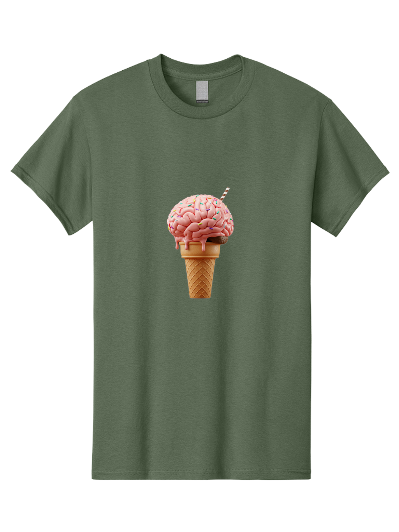 Brain-Ice-Cream Men'S Graphic Tee, 100% Cotton, Comfortable Casual Summer Wear, Machine Washable, Vintage Camera, Old Camera, Antique Camera, Black Camera, Classic Photography, Photography Equipment, Nostalgic Device, Film Camera, Camera Art Bal866