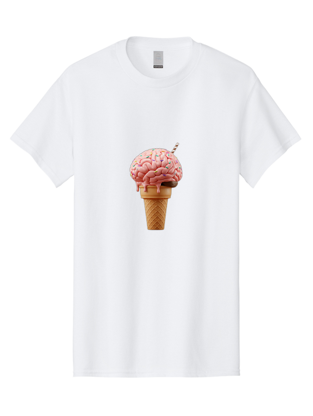 Brain-Ice-Cream Men'S Graphic Tee, 100% Cotton, Comfortable Casual Summer Wear, Machine Washable, Vintage Camera, Old Camera, Antique Camera, Black Camera, Classic Photography, Photography Equipment, Nostalgic Device, Film Camera, Camera Art Bal866