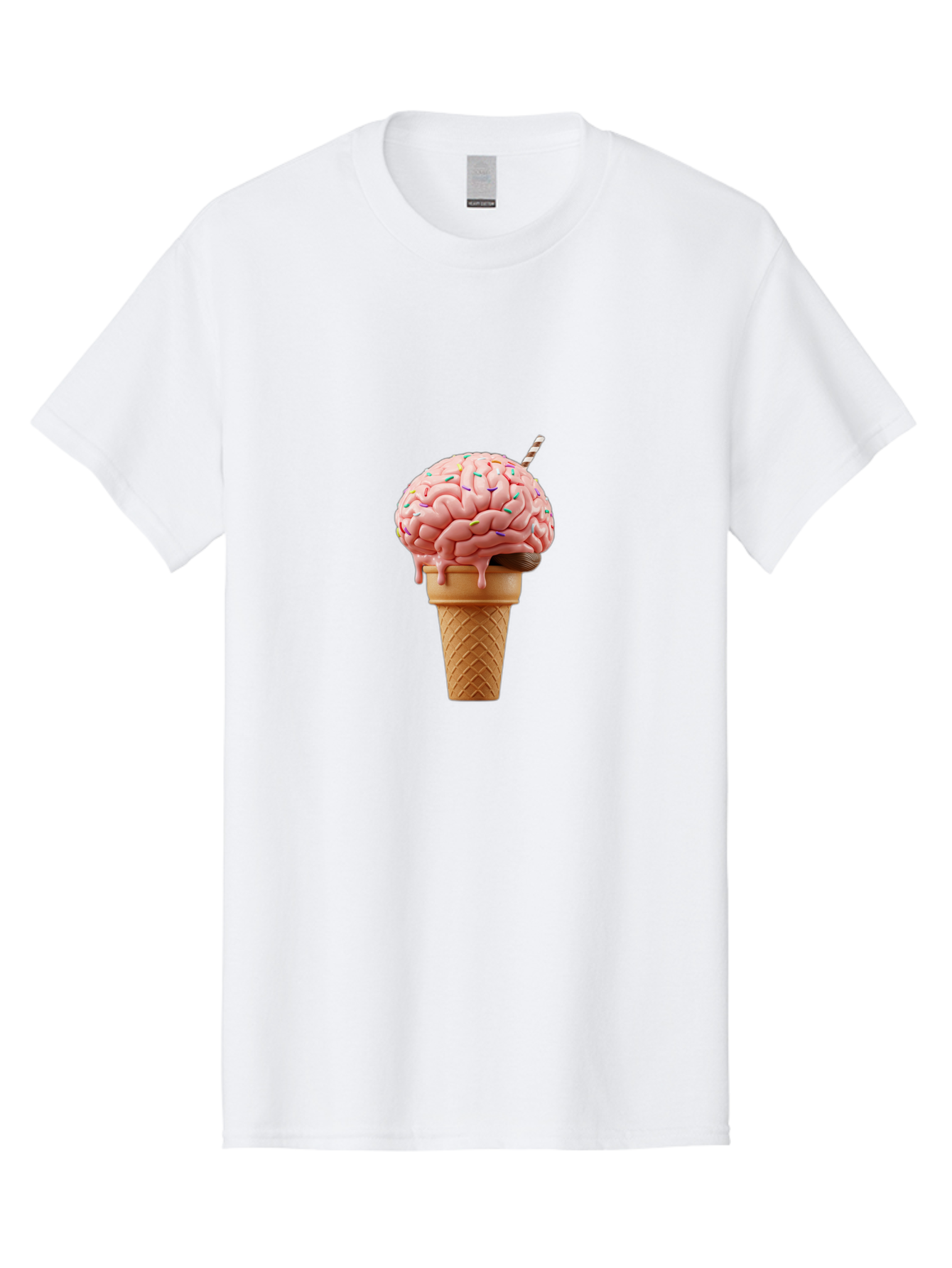 Brain-Ice-Cream Men'S Graphic Tee, 100% Cotton, Comfortable Casual Summer Wear, Machine Washable, Vintage Camera, Old Camera, Antique Camera, Black Camera, Classic Photography, Photography Equipment, Nostalgic Device, Film Camera, Camera Art Bal866