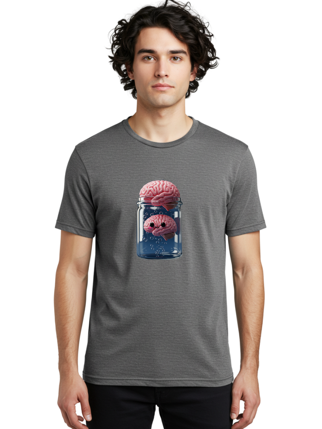 Brain-In-A-Jar-1 Men'S Graphic Tee, 100% Cotton, Comfortable Casual Summer Wear, Machine Washable, Vintage Camera, Old Camera, Antique Camera, Black Camera, Classic Photography, Photography Equipment, Nostalgic Device, Film Camera, Camera Art Bal867