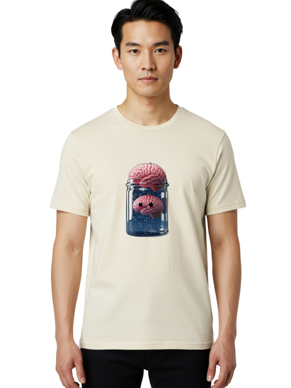 Brain-In-A-Jar-1 Men'S Graphic Tee, 100% Cotton, Comfortable Casual Summer Wear, Machine Washable, Vintage Camera, Old Camera, Antique Camera, Black Camera, Classic Photography, Photography Equipment, Nostalgic Device, Film Camera, Camera Art Bal867
