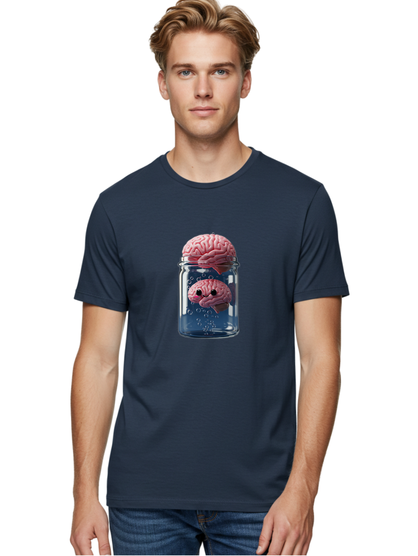 Brain-In-A-Jar-1 Men'S Graphic Tee, 100% Cotton, Comfortable Casual Summer Wear, Machine Washable, Vintage Camera, Old Camera, Antique Camera, Black Camera, Classic Photography, Photography Equipment, Nostalgic Device, Film Camera, Camera Art Bal867