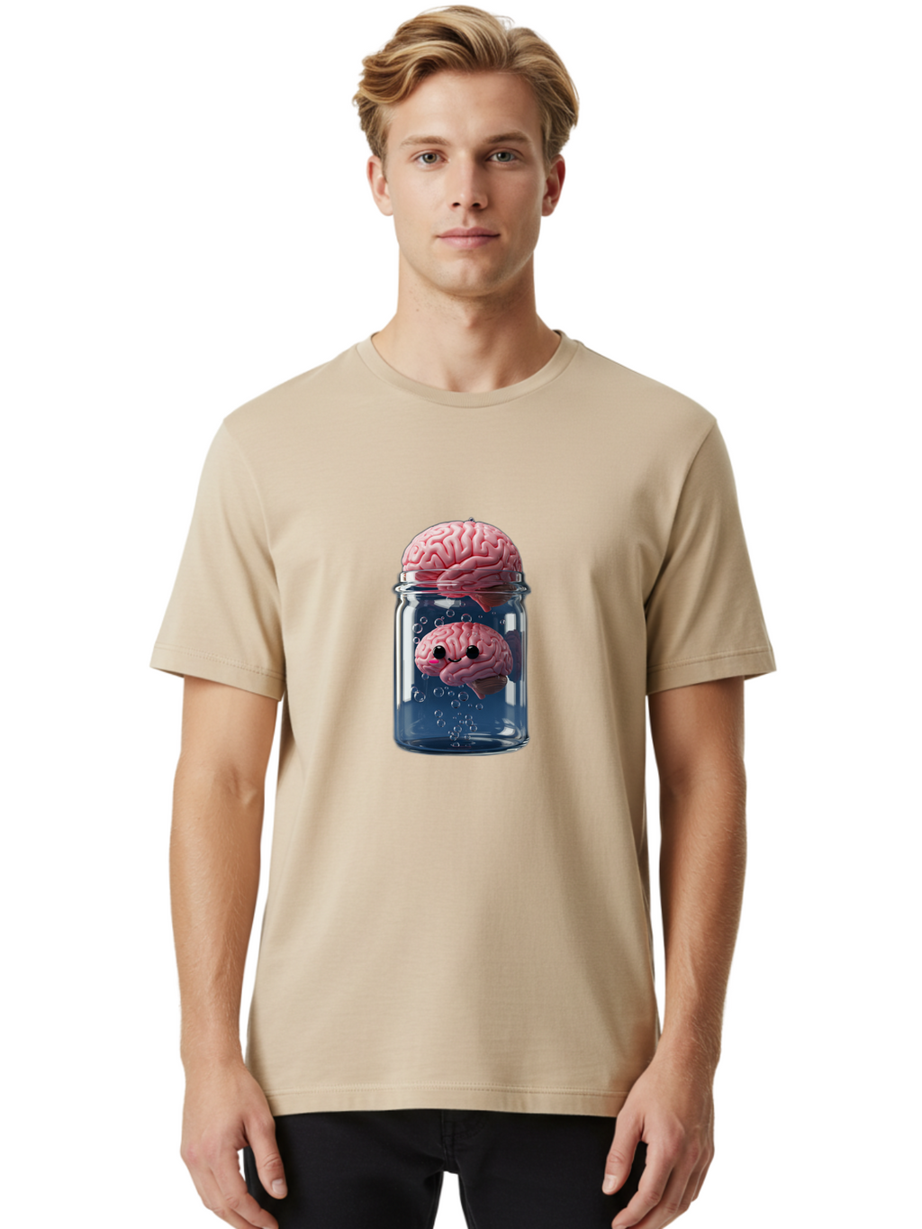 Brain-In-A-Jar-1 Men'S Graphic Tee, 100% Cotton, Comfortable Casual Summer Wear, Machine Washable, Vintage Camera, Old Camera, Antique Camera, Black Camera, Classic Photography, Photography Equipment, Nostalgic Device, Film Camera, Camera Art Bal867