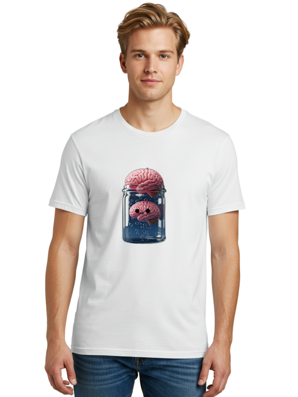 Brain-In-A-Jar-1 Men'S Graphic Tee, 100% Cotton, Comfortable Casual Summer Wear, Machine Washable, Vintage Camera, Old Camera, Antique Camera, Black Camera, Classic Photography, Photography Equipment, Nostalgic Device, Film Camera, Camera Art Bal867