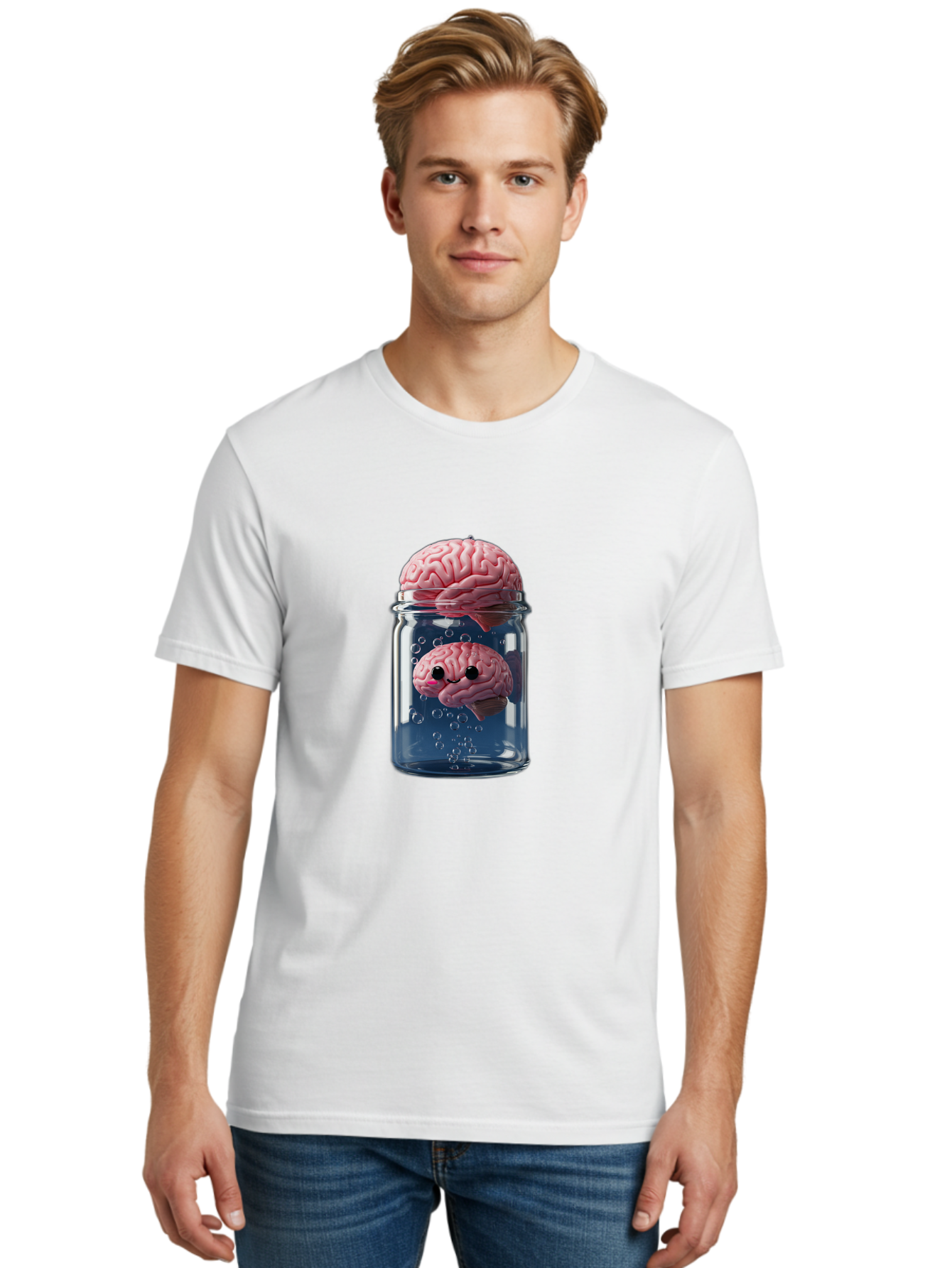 Brain-In-A-Jar-1 Men'S Graphic Tee, 100% Cotton, Comfortable Casual Summer Wear, Machine Washable, Vintage Camera, Old Camera, Antique Camera, Black Camera, Classic Photography, Photography Equipment, Nostalgic Device, Film Camera, Camera Art Bal867