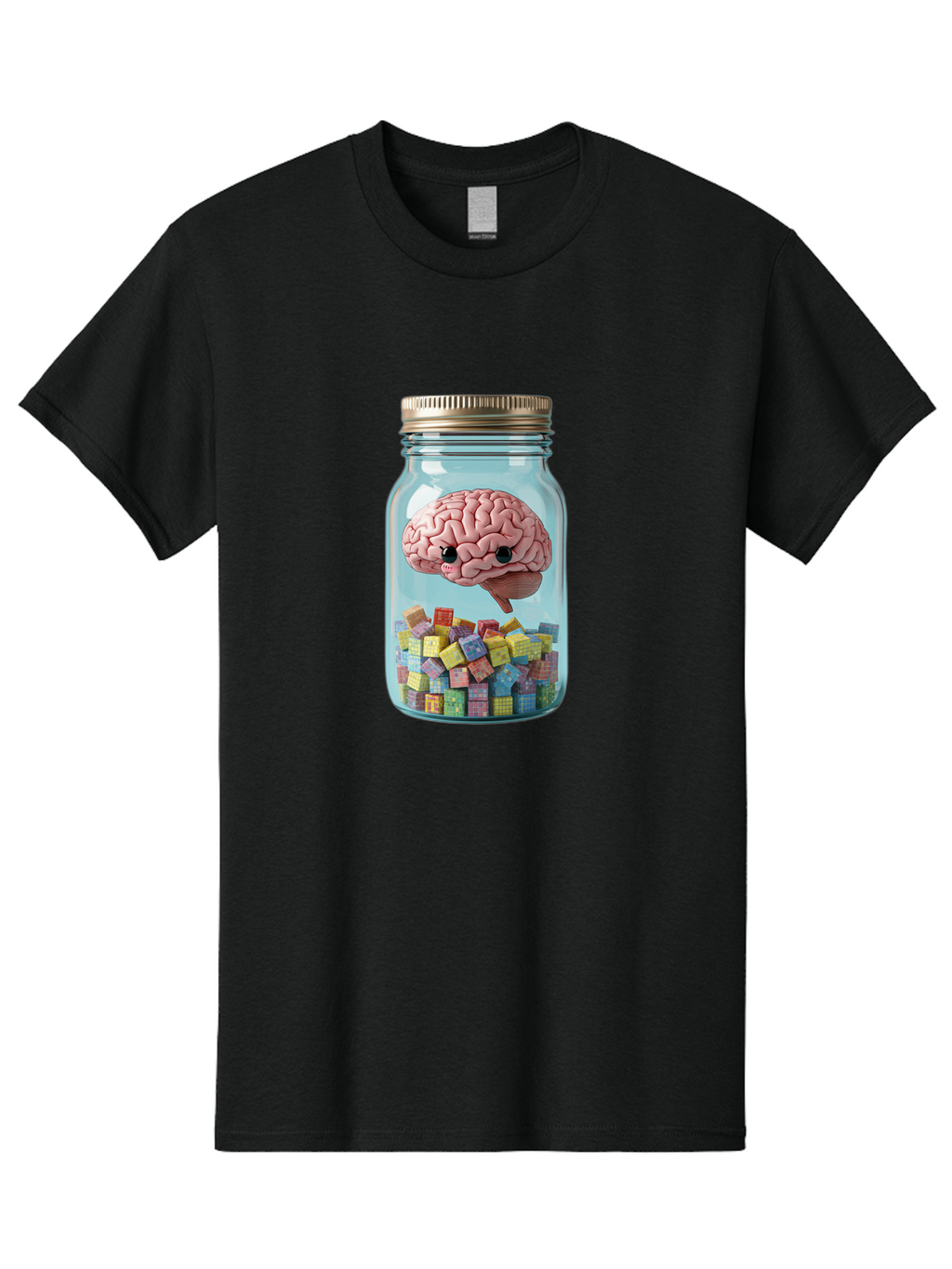 Brain-In-A-Jar-2 Men'S Graphic Tee, 100% Cotton, Comfortable Casual Summer Wear, Machine Washable, Vintage Camera, Old Camera, Antique Camera, Black Camera, Classic Photography, Photography Equipment, Nostalgic Device, Film Camera, Camera Art Bal868