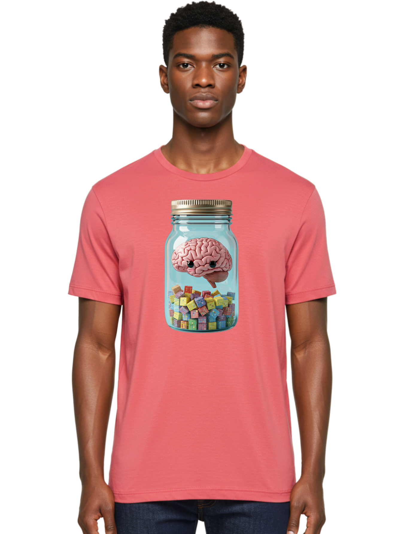 Brain-In-A-Jar-2 Men'S Graphic Tee, 100% Cotton, Comfortable Casual Summer Wear, Machine Washable, Vintage Camera, Old Camera, Antique Camera, Black Camera, Classic Photography, Photography Equipment, Nostalgic Device, Film Camera, Camera Art Bal868