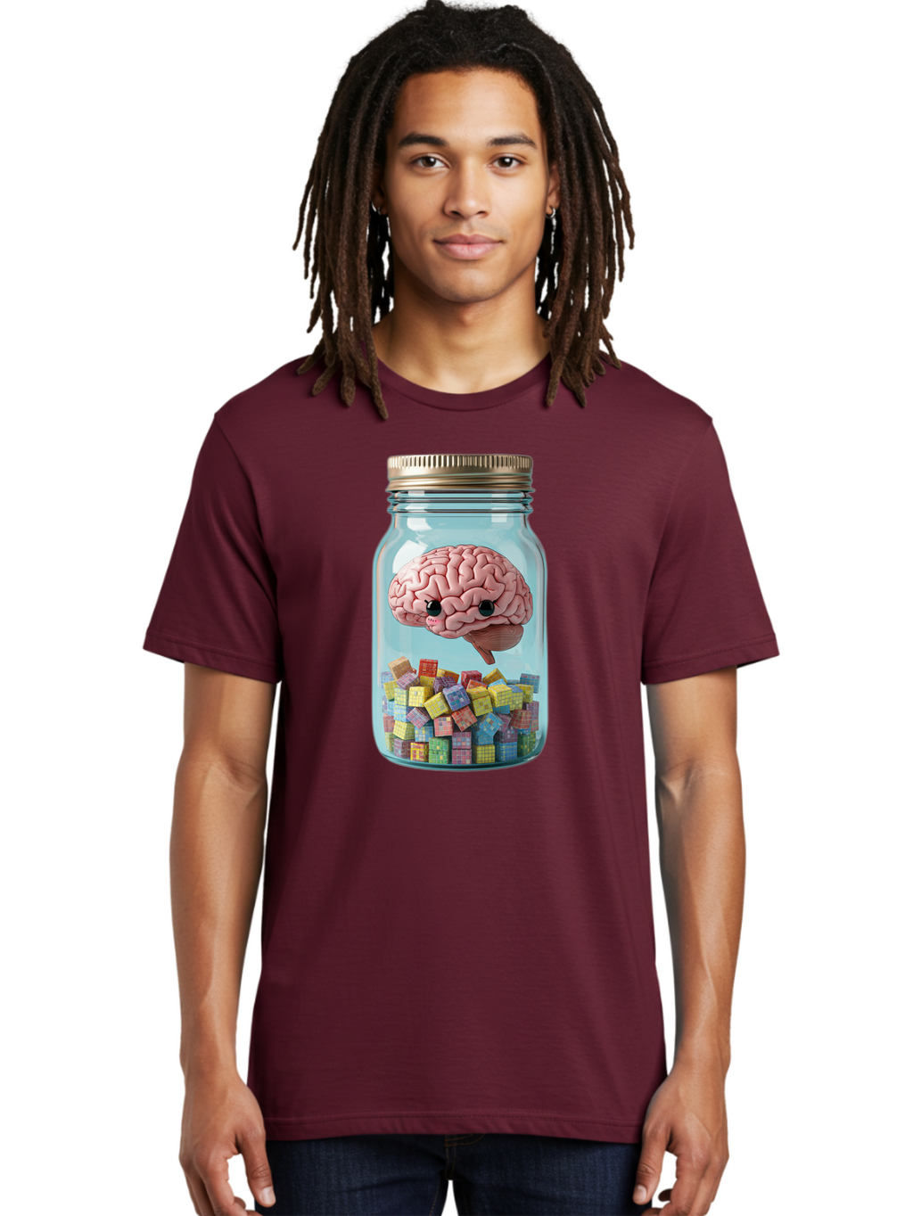 Brain-In-A-Jar-2 Men'S Graphic Tee, 100% Cotton, Comfortable Casual Summer Wear, Machine Washable, Vintage Camera, Old Camera, Antique Camera, Black Camera, Classic Photography, Photography Equipment, Nostalgic Device, Film Camera, Camera Art Bal868