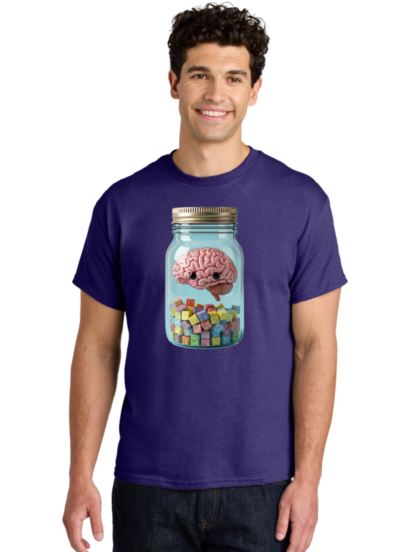 Brain-In-A-Jar-2 Men'S Graphic Tee, 100% Cotton, Comfortable Casual Summer Wear, Machine Washable, Vintage Camera, Old Camera, Antique Camera, Black Camera, Classic Photography, Photography Equipment, Nostalgic Device, Film Camera, Camera Art Bal868