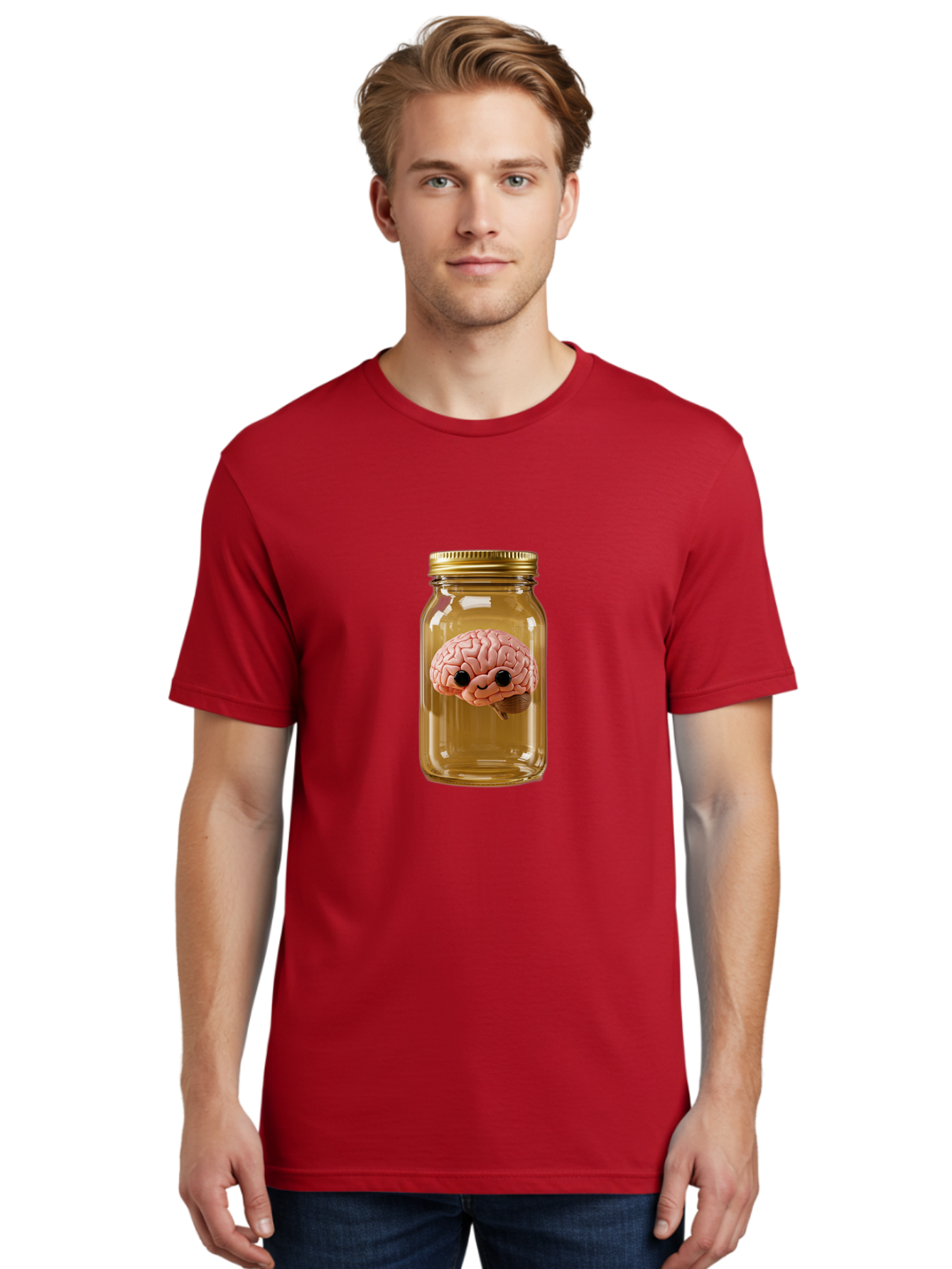 Brain-In-A-Jar-3 Men'S Graphic Tee, 100% Cotton, Comfortable Casual Summer Wear, Machine Washable, Vintage Camera, Old Camera, Antique Camera, Black Camera, Classic Photography, Photography Equipment, Nostalgic Device, Film Camera, Camera Art Bal869