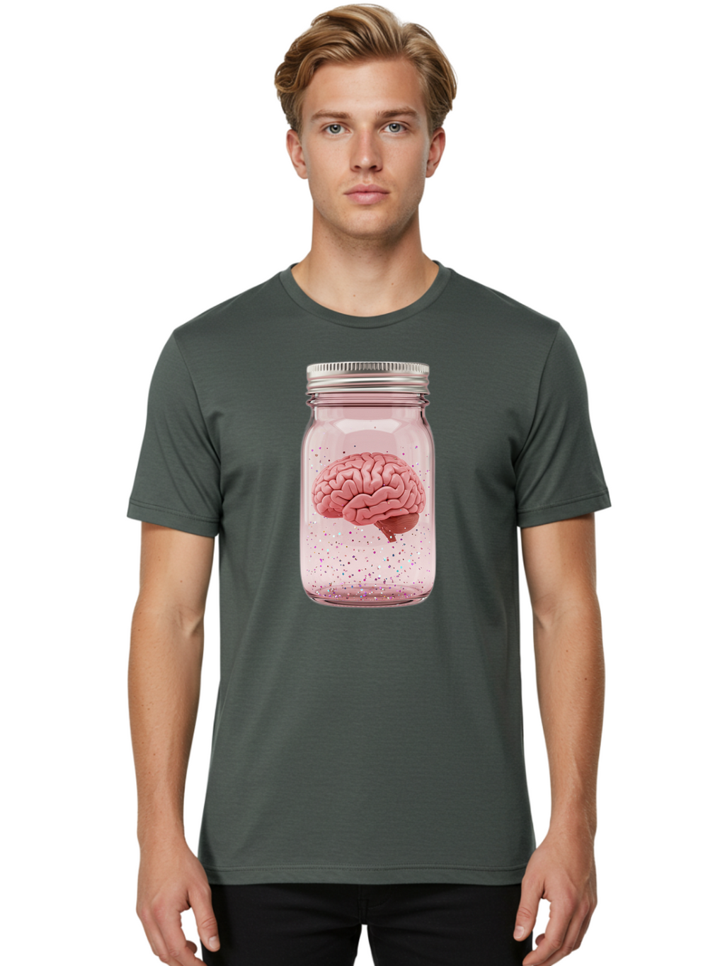 Brain-In-A-Jar Men'S Graphic Tee, 100% Cotton, Comfortable Casual Summer Wear, Machine Washable, Vintage Camera, Old Camera, Antique Camera, Black Camera, Classic Photography, Photography Equipment, Nostalgic Device, Film Camera, Camera Art Bal871