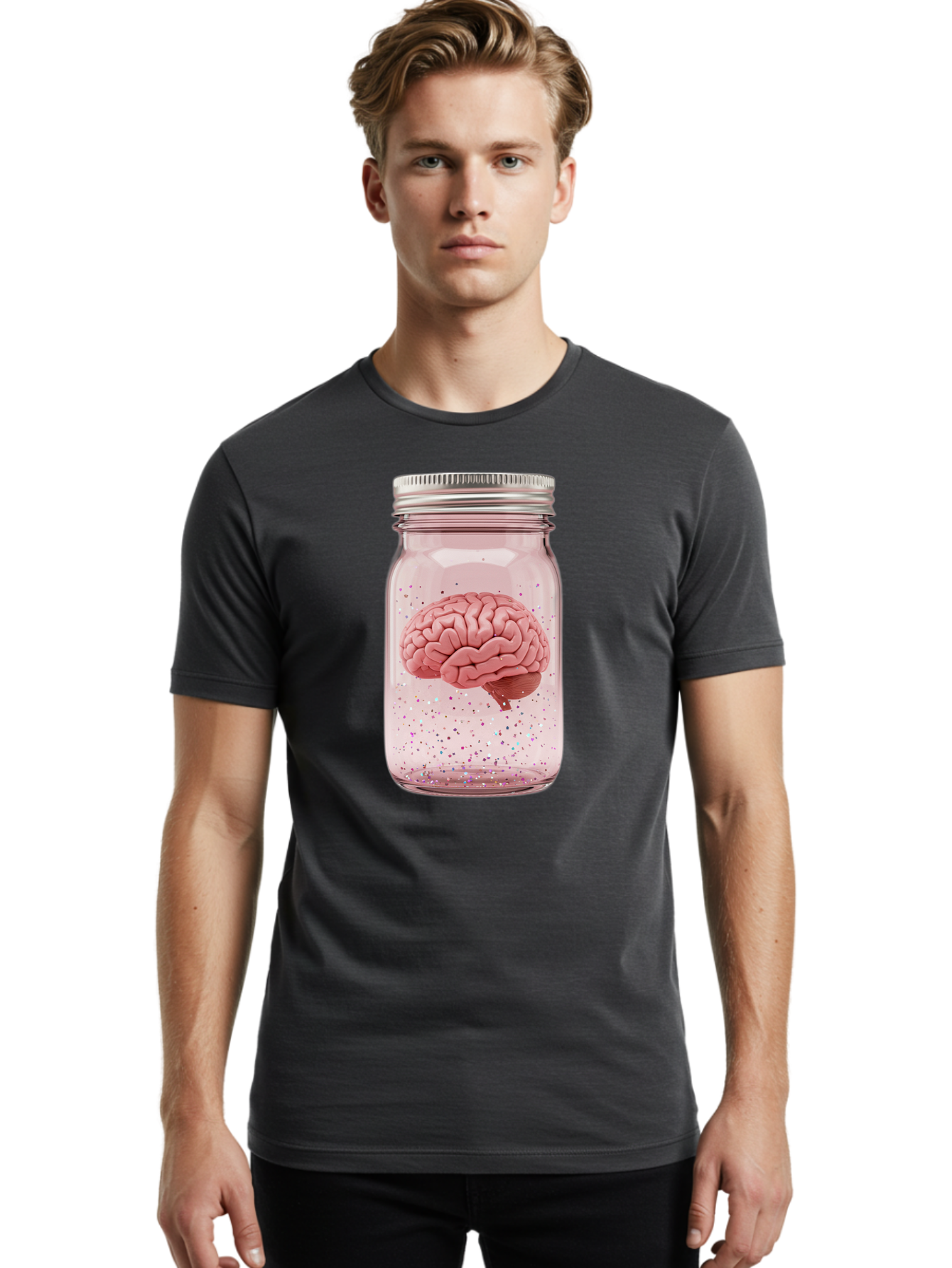 Brain-In-A-Jar Men'S Graphic Tee, 100% Cotton, Comfortable Casual Summer Wear, Machine Washable, Vintage Camera, Old Camera, Antique Camera, Black Camera, Classic Photography, Photography Equipment, Nostalgic Device, Film Camera, Camera Art Bal871