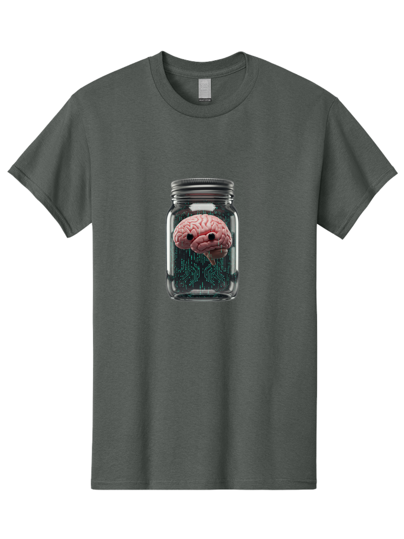 Brain-In-Jar-1 Men'S Graphic Tee, 100% Cotton, Comfortable Casual Summer Wear, Machine Washable, Vintage Camera, Old Camera, Antique Camera, Black Camera, Classic Photography, Photography Equipment, Nostalgic Device, Film Camera, Camera Art Bal872