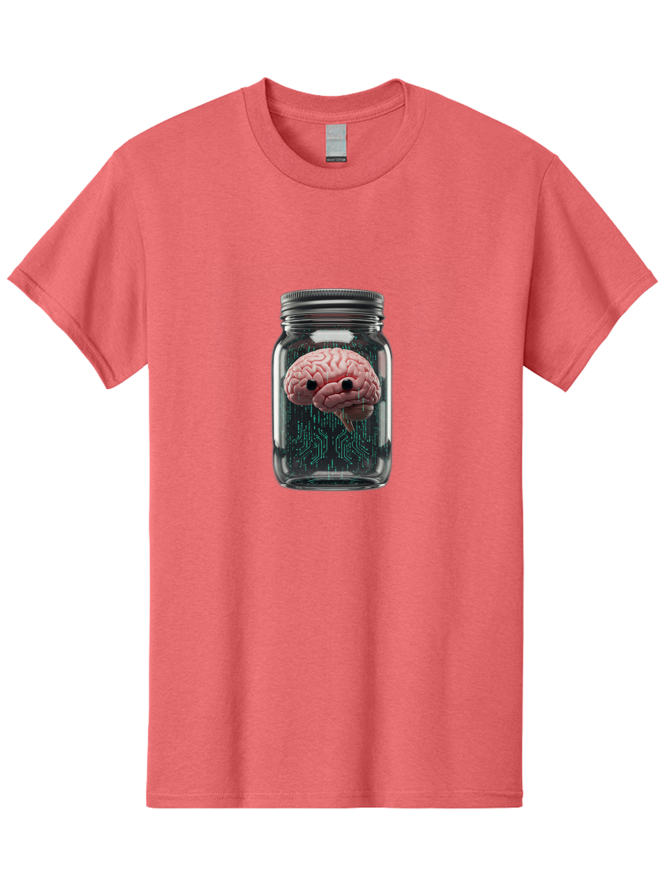 Brain-In-Jar-1 Men'S Graphic Tee, 100% Cotton, Comfortable Casual Summer Wear, Machine Washable, Vintage Camera, Old Camera, Antique Camera, Black Camera, Classic Photography, Photography Equipment, Nostalgic Device, Film Camera, Camera Art Bal872