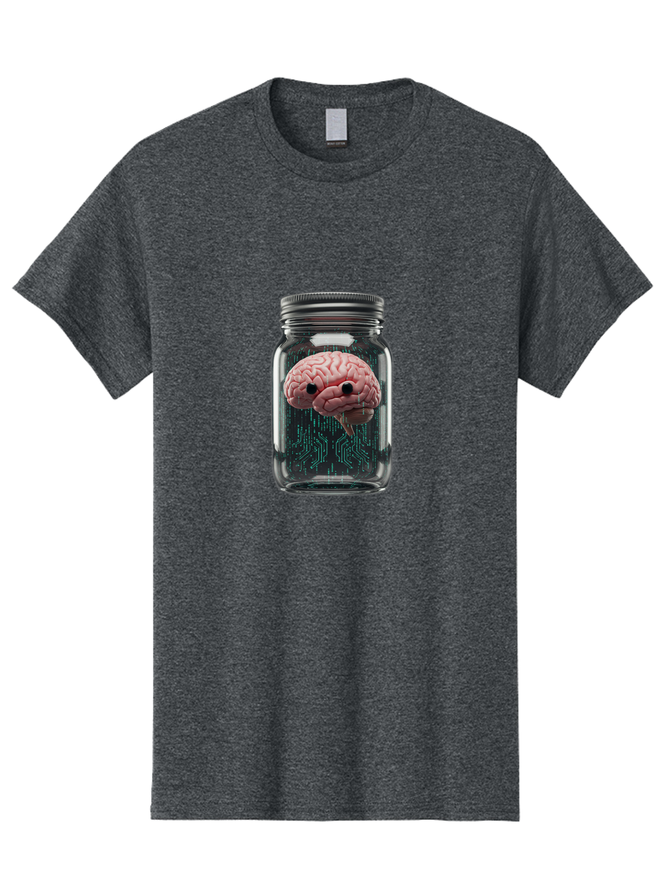 Brain-In-Jar-1 Men'S Graphic Tee, 100% Cotton, Comfortable Casual Summer Wear, Machine Washable, Vintage Camera, Old Camera, Antique Camera, Black Camera, Classic Photography, Photography Equipment, Nostalgic Device, Film Camera, Camera Art Bal872