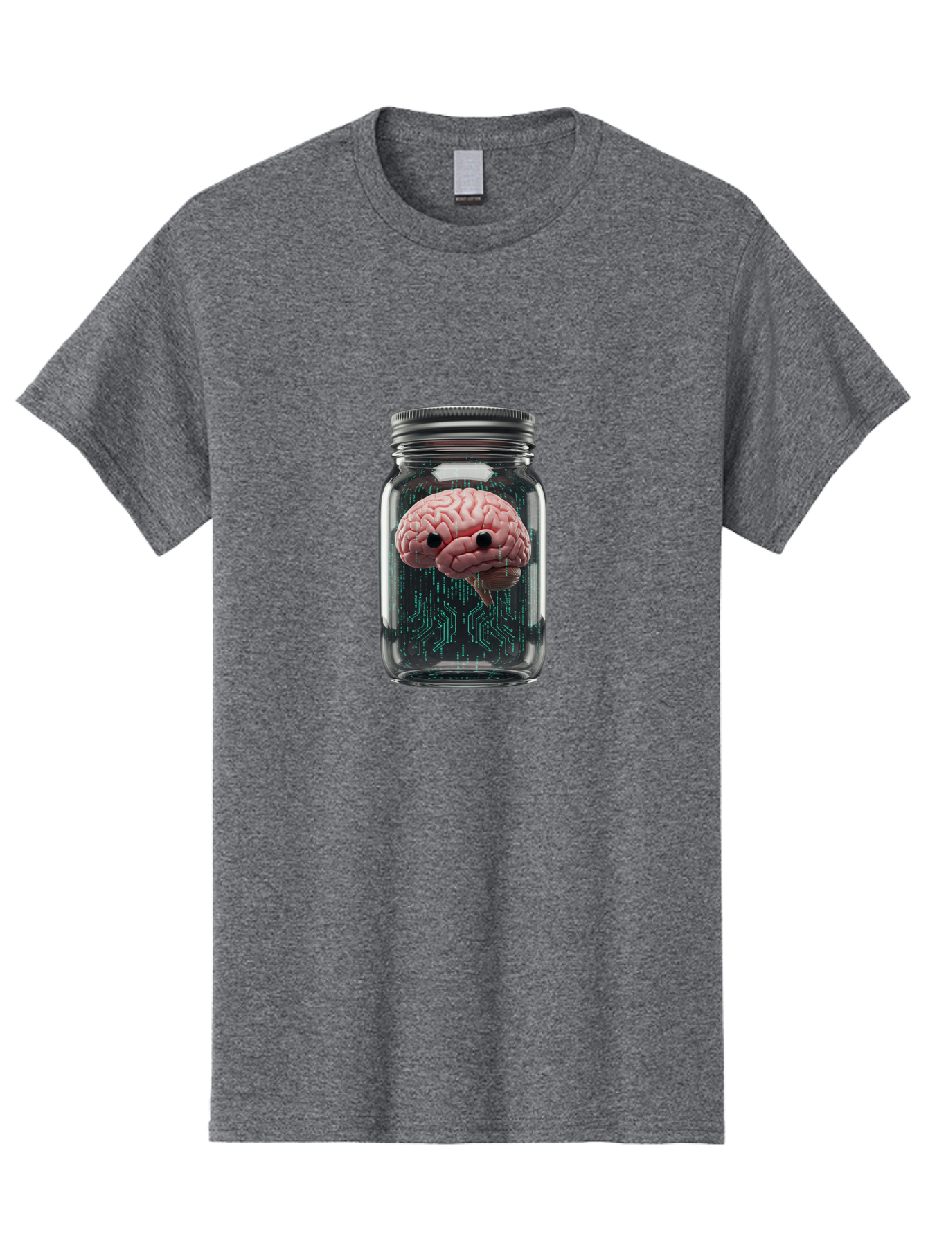 Brain-In-Jar-1 Men'S Graphic Tee, 100% Cotton, Comfortable Casual Summer Wear, Machine Washable, Vintage Camera, Old Camera, Antique Camera, Black Camera, Classic Photography, Photography Equipment, Nostalgic Device, Film Camera, Camera Art Bal872